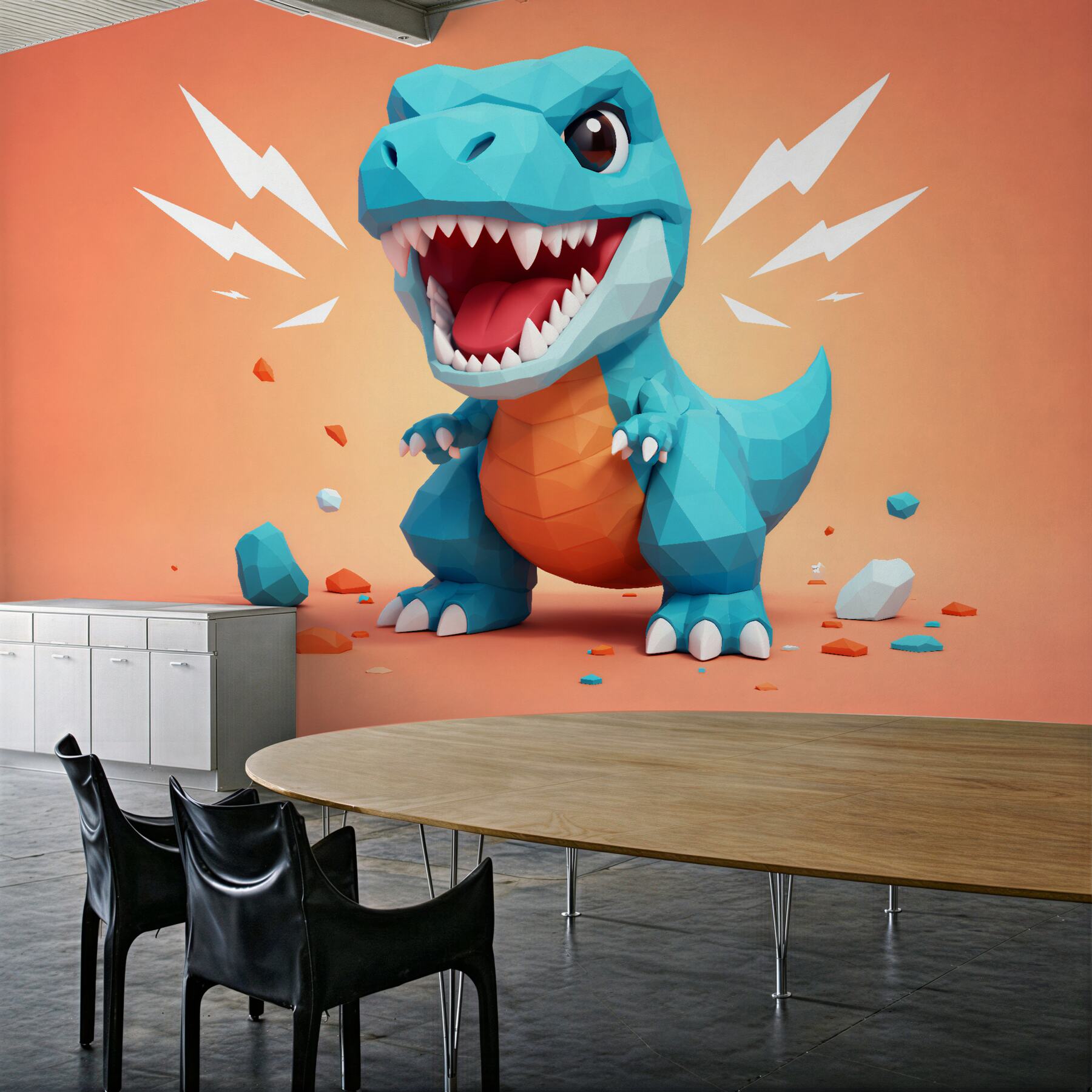 Fototapeta geometryczny dinozaur dla dzieci?v2345