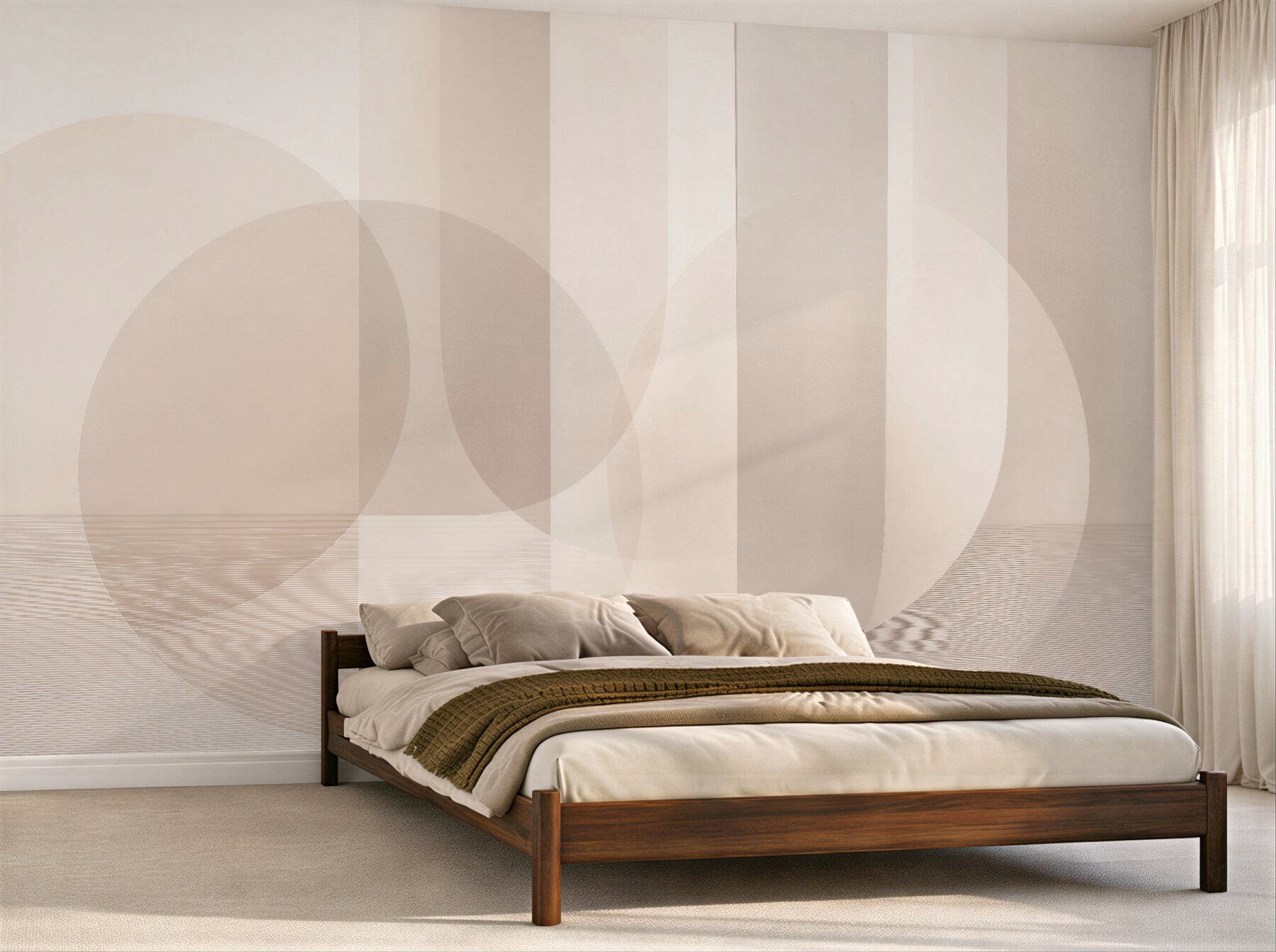 Fototapeta beżowa geometria minimalistyczna?v2345