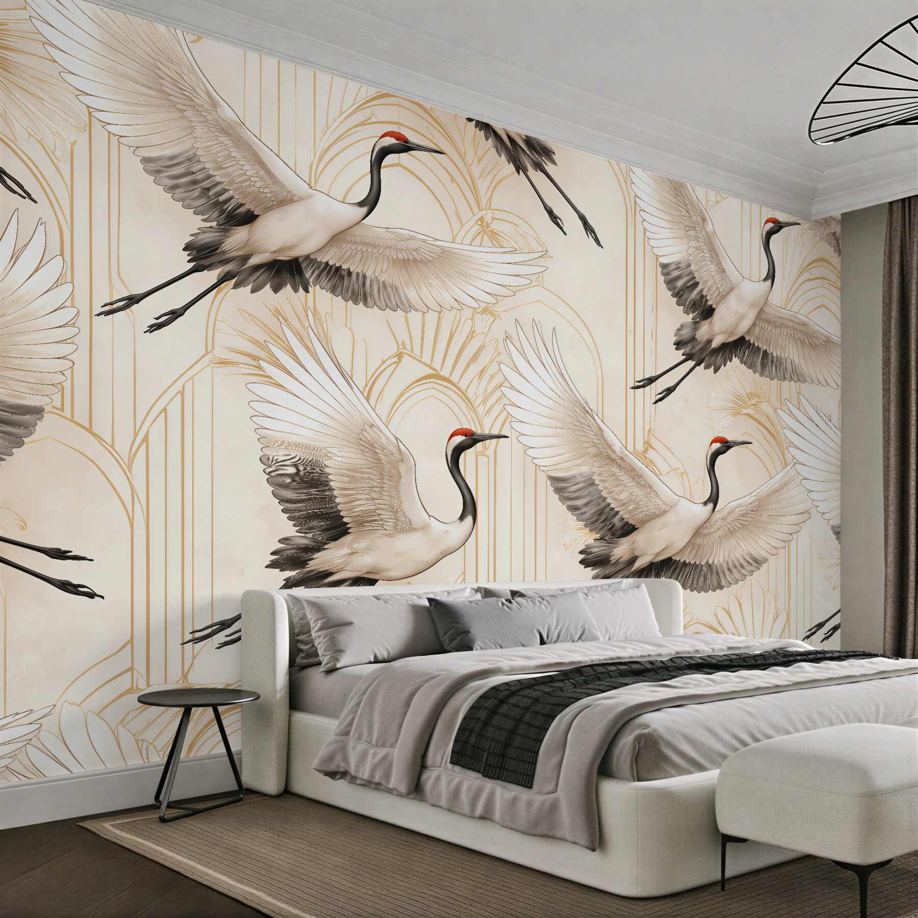 Fototapeta Żurawie w eleganckim stylu art déco?v2345