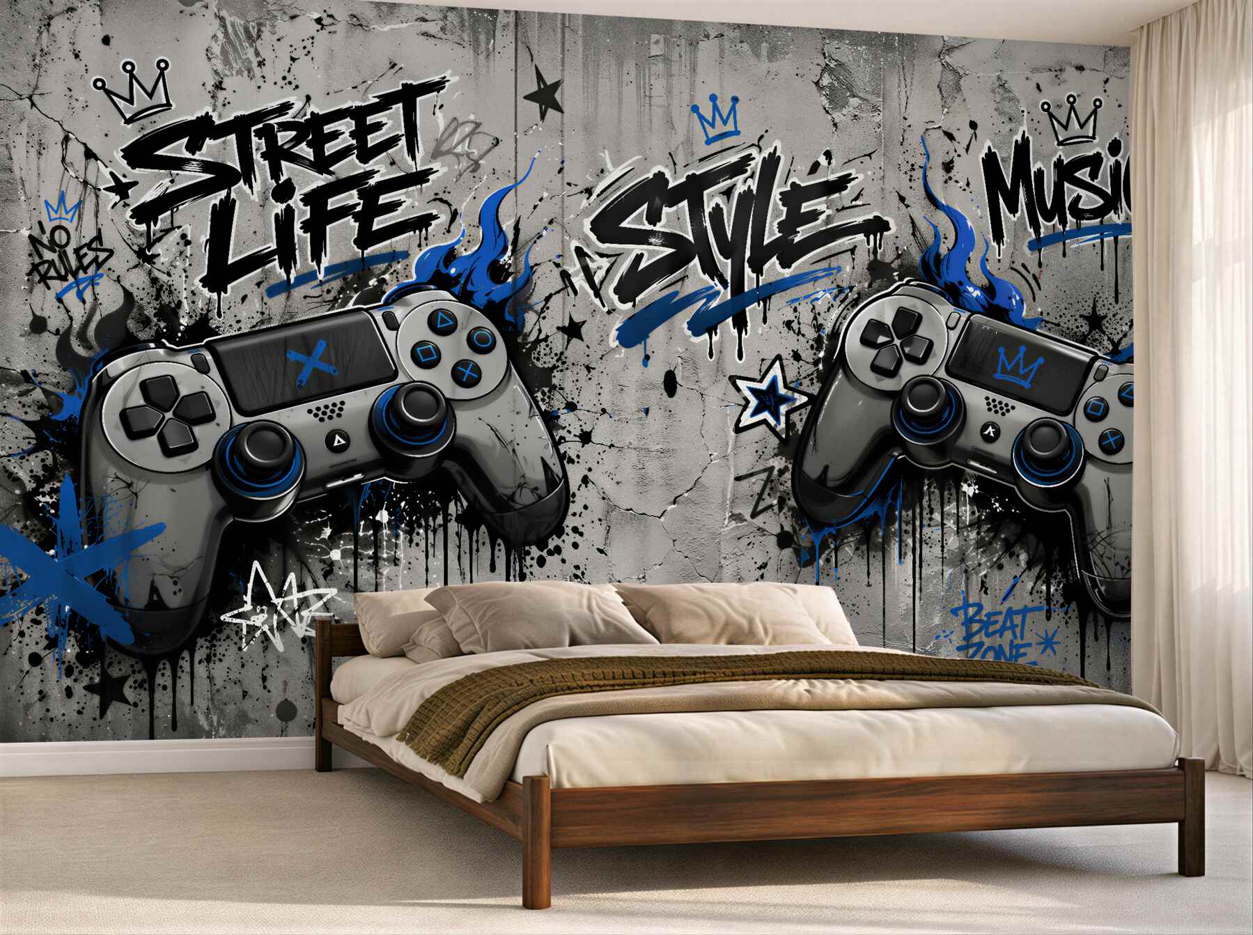 Fototapeta gaming street style z padami?v2345