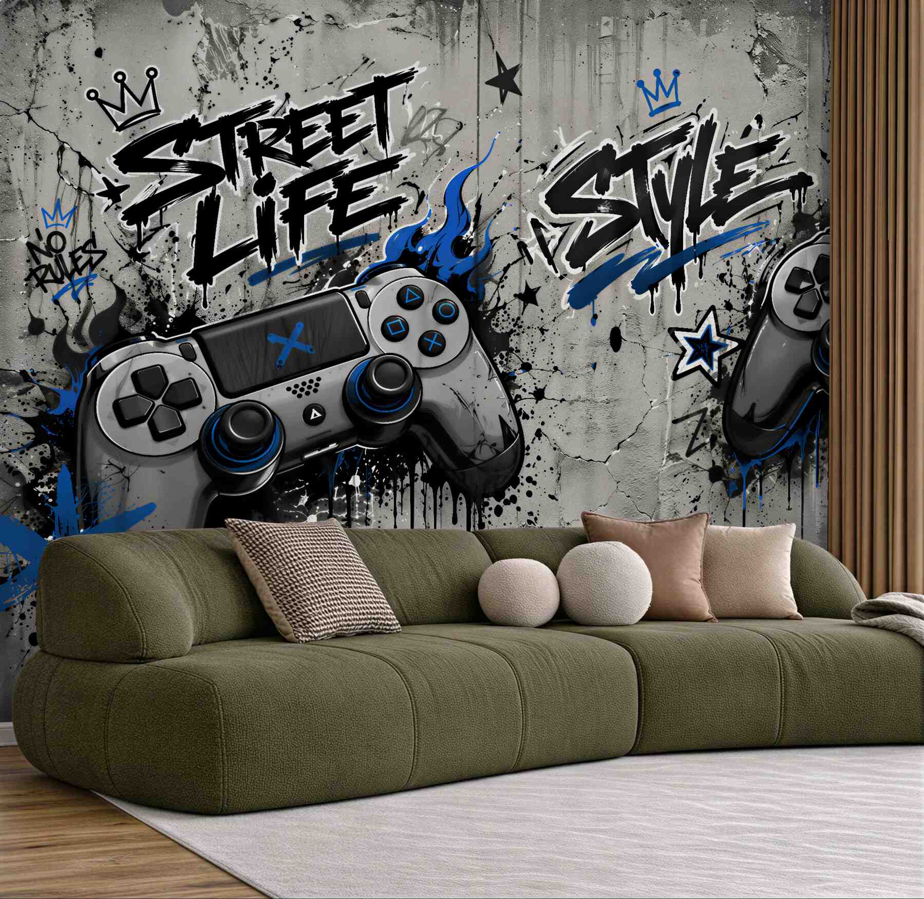 Fototapeta gaming street style z padami?v2345