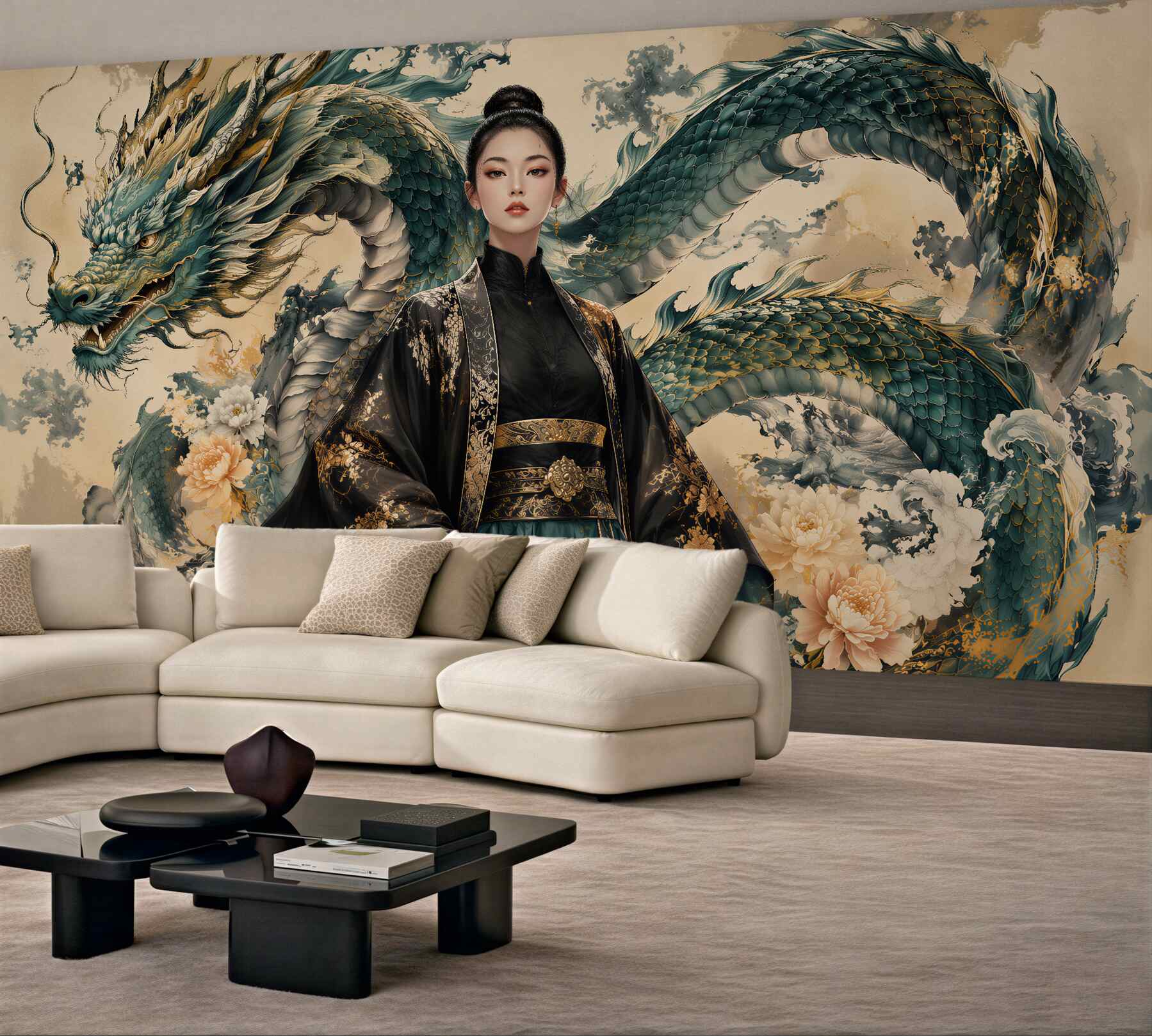 Fototapeta smocza elegancja w orientalnym stylu?v2345