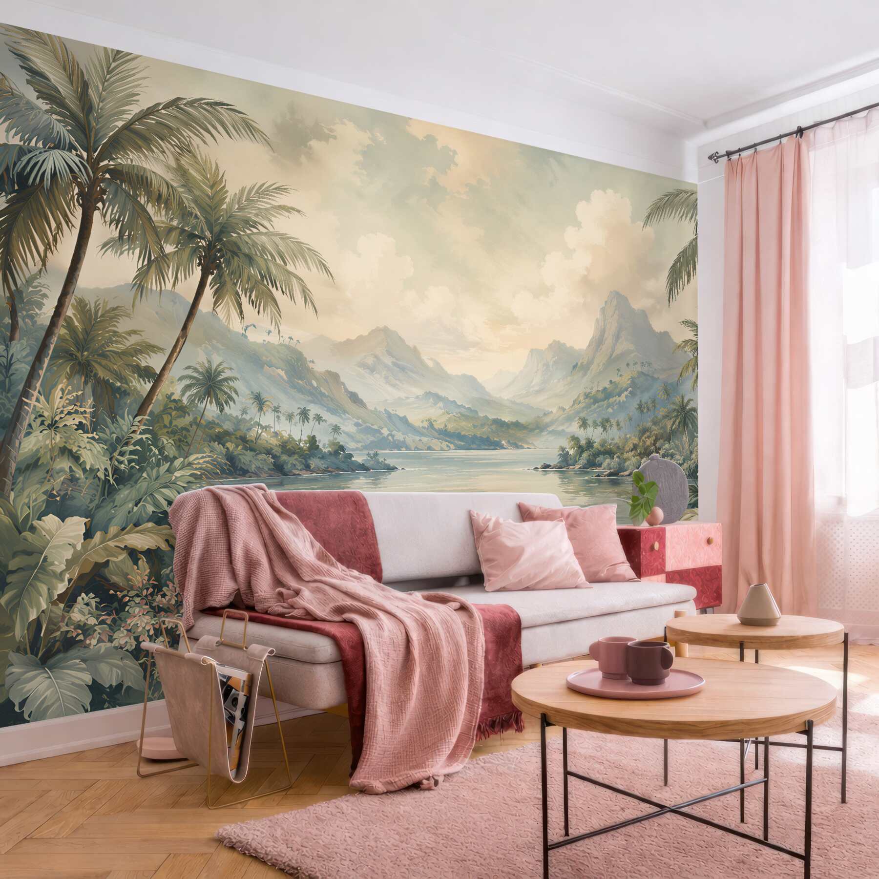 Fototapeta rajska laguna wśród palm?v2345