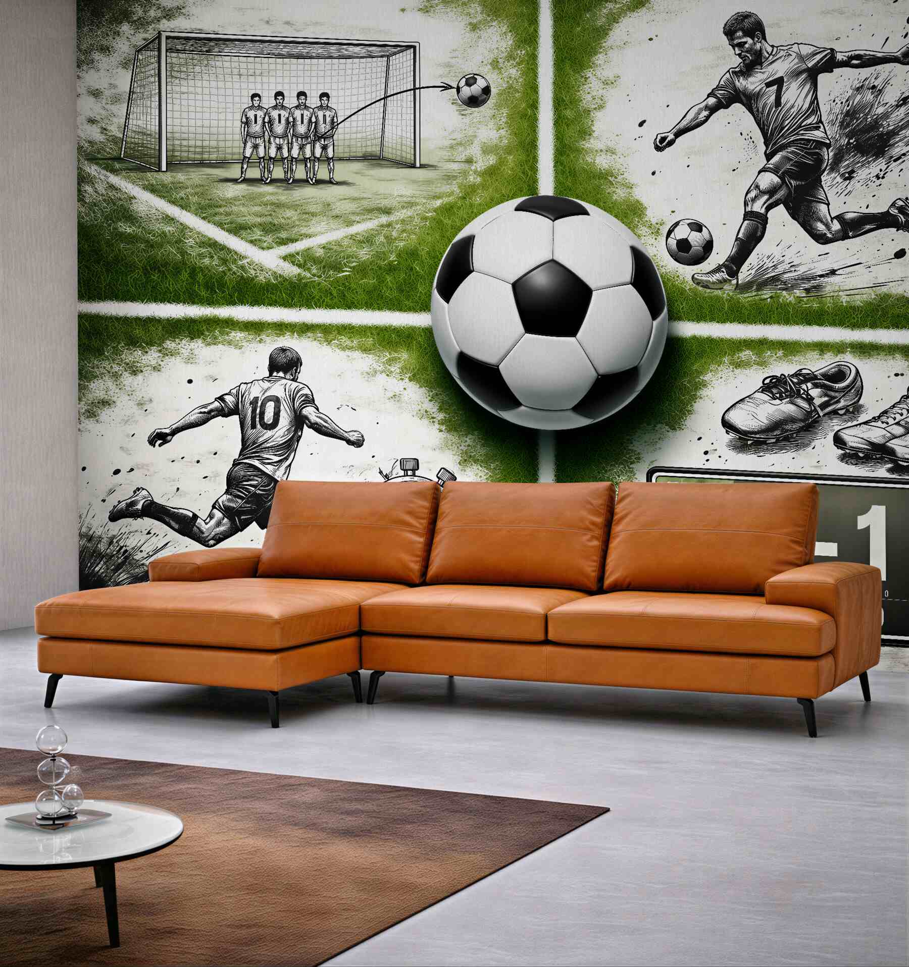 Fototapeta futbolowa pasja na murawie?v2345