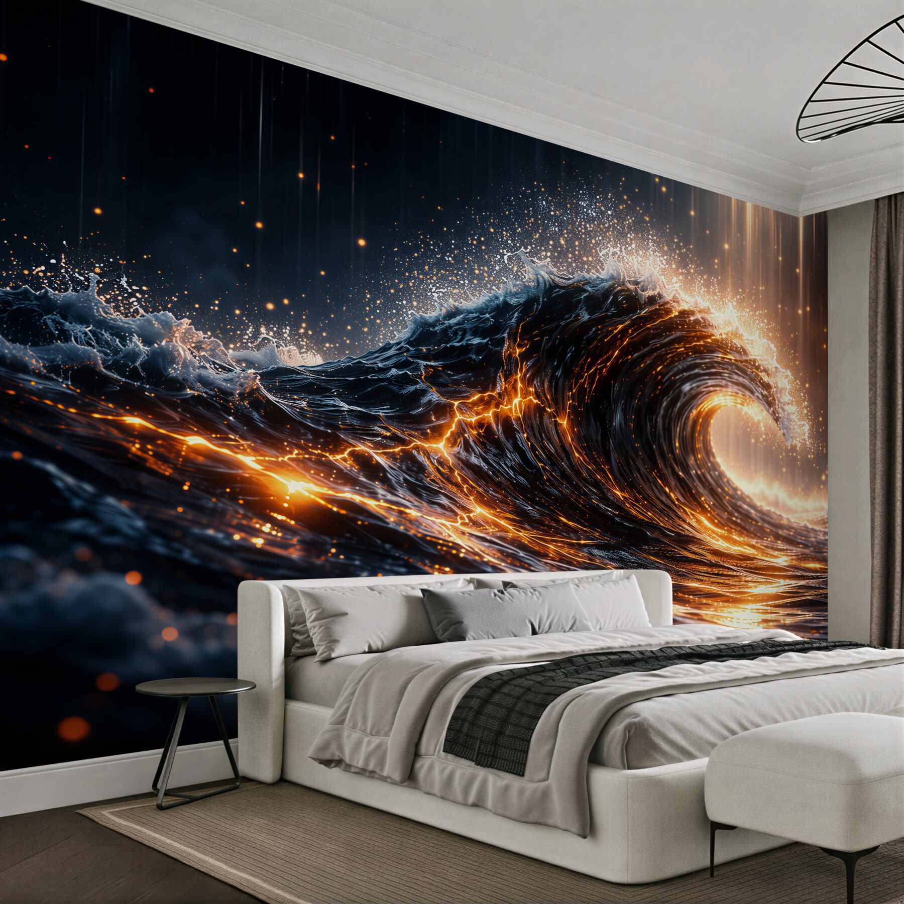 Fototapeta złota fala nocnego oceanu?v2345