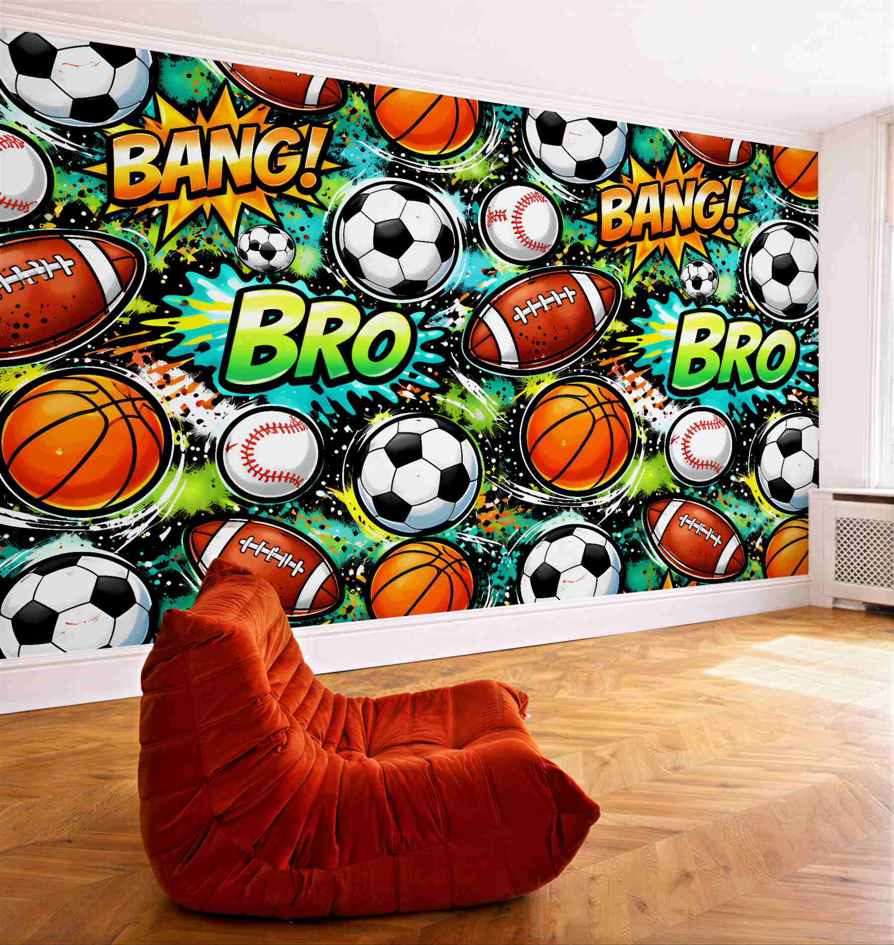 Fototapeta komiksowy Świat sportu?v2345