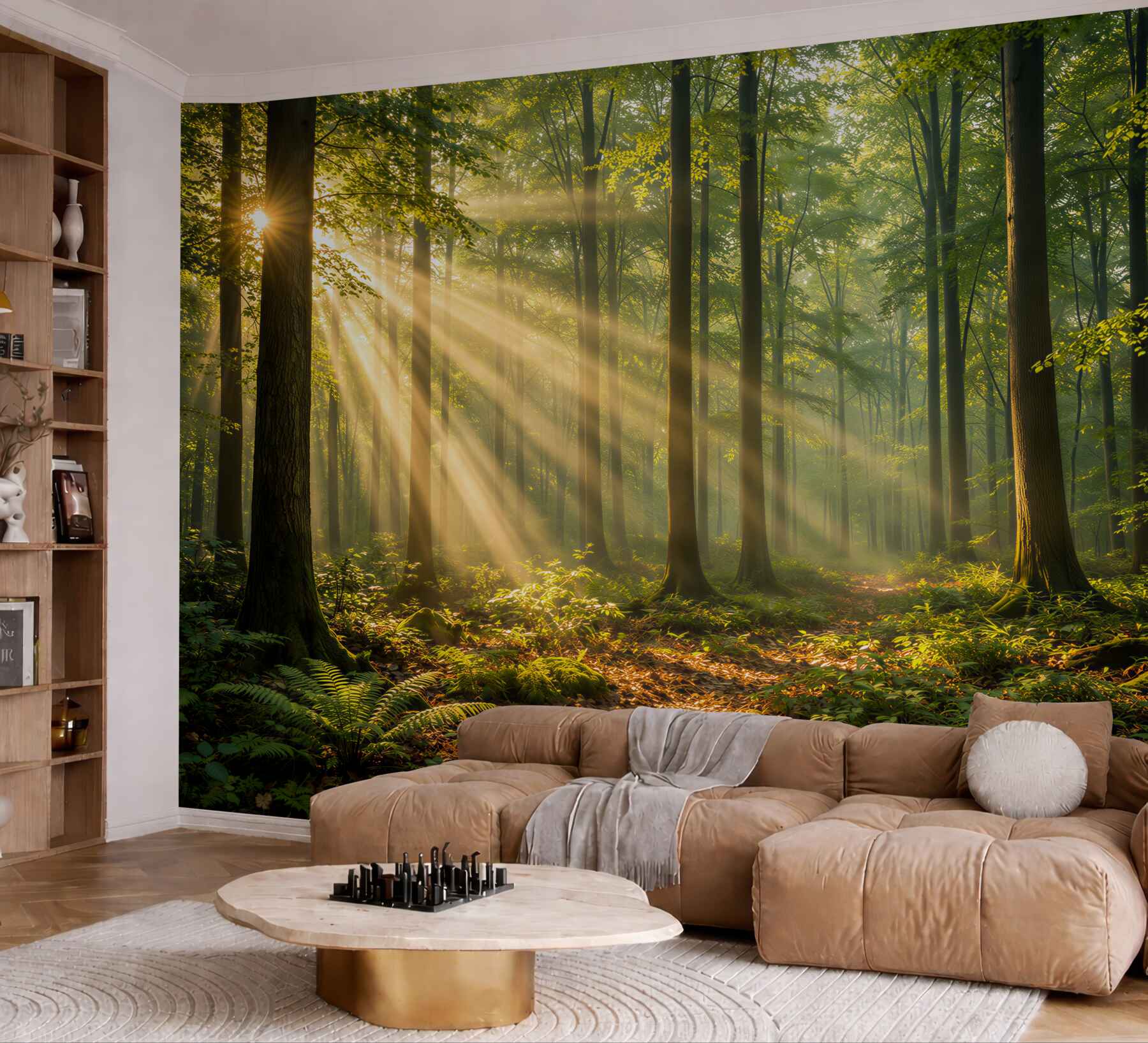Fototapeta słoneczny las o poranku?v2345
