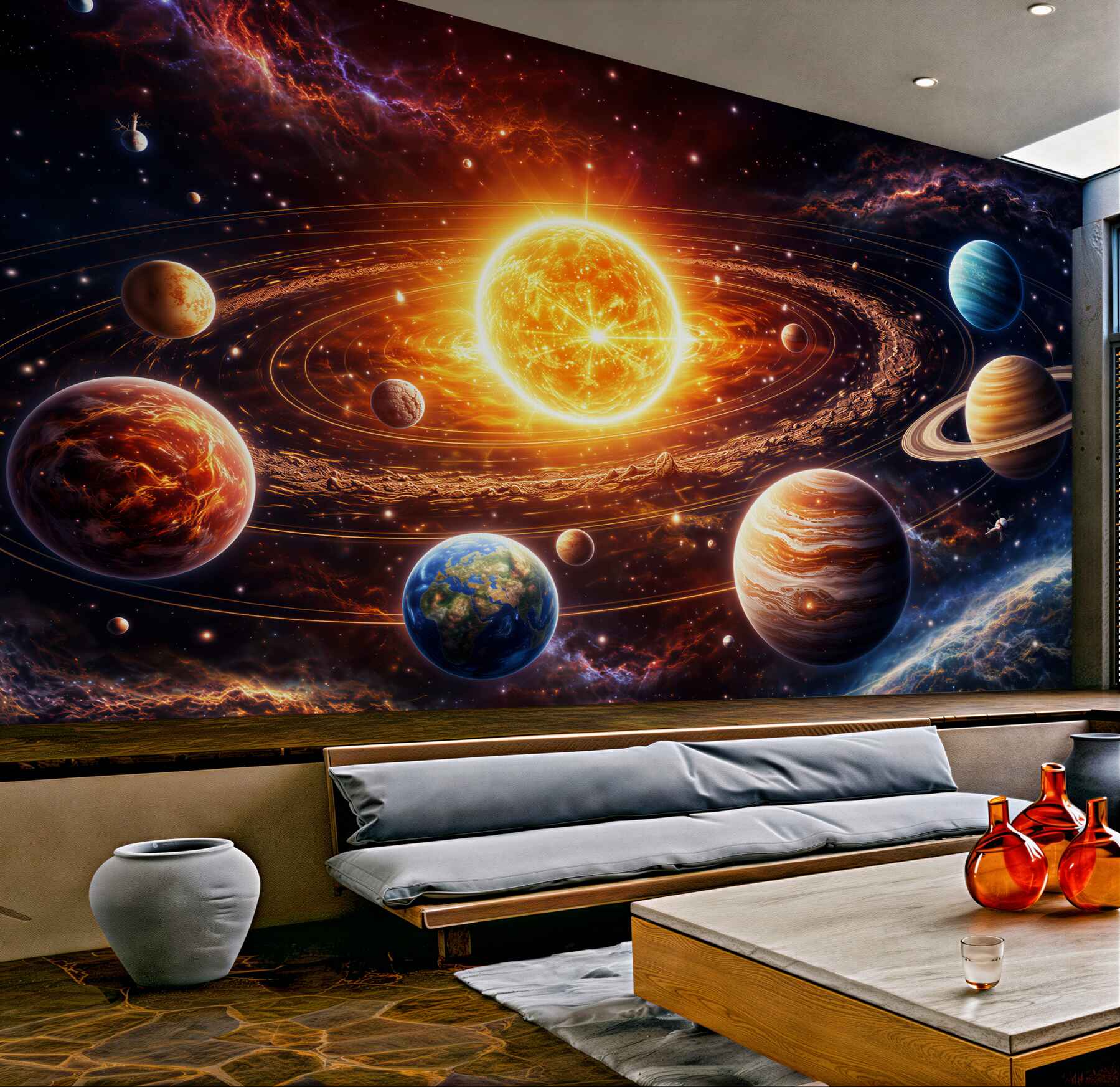 Fototapeta kosmiczny taniec planet?v2345
