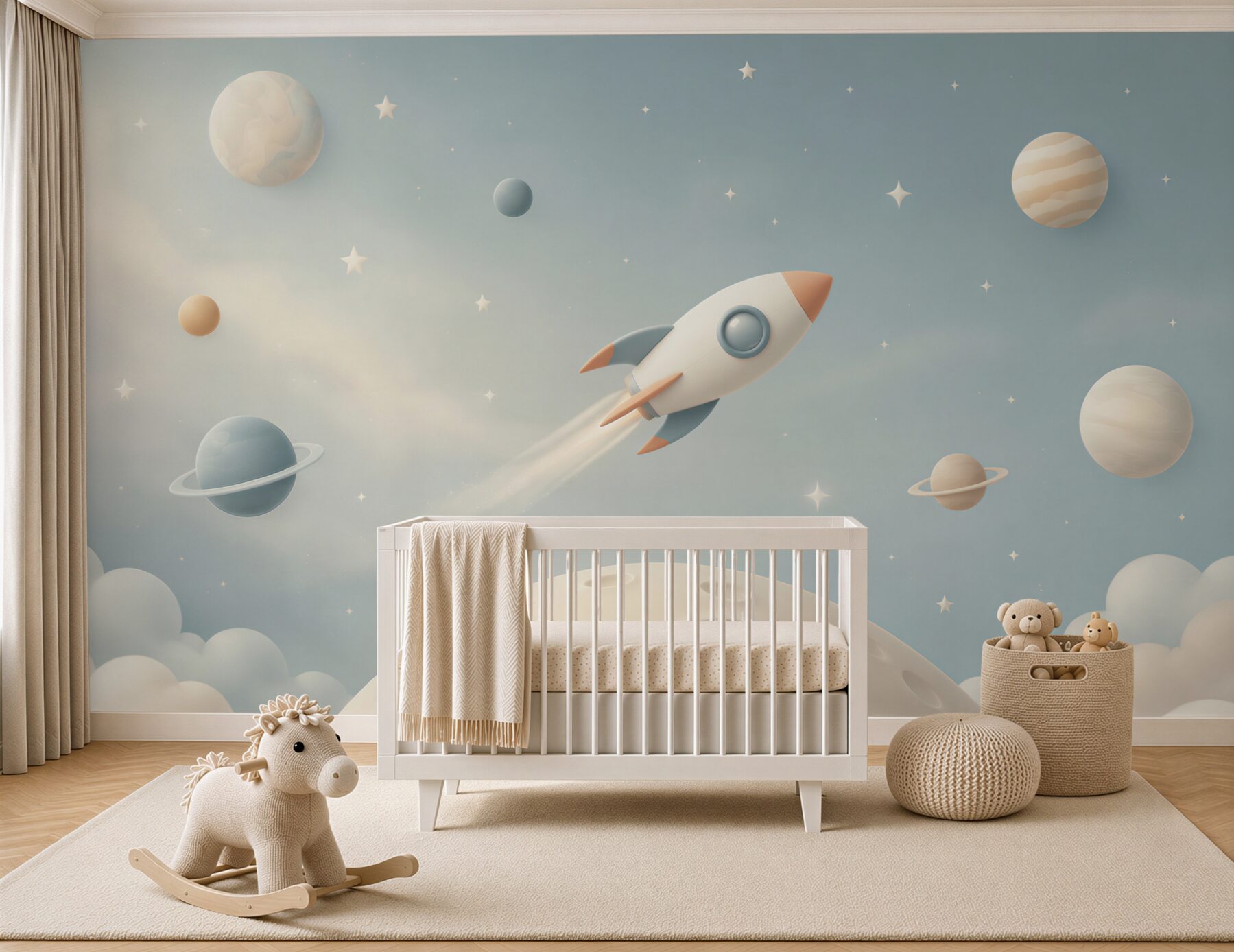 Fototapeta Statek kosmiczny i planeta?v2345
