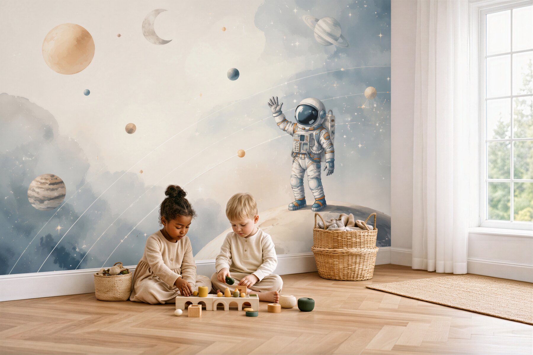 Fototapeta Astronauta latał w kosmos?v2345