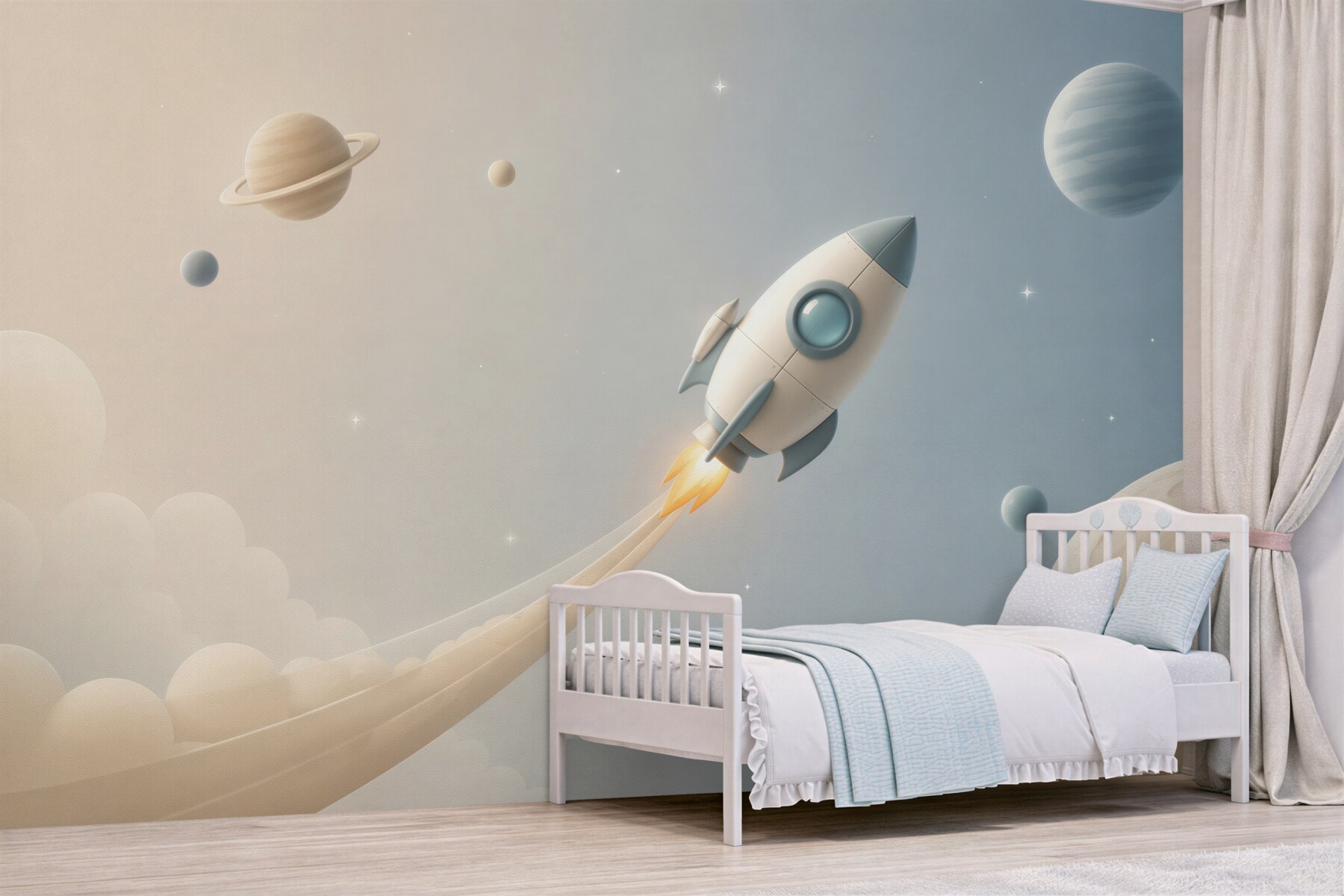 Fototapeta Rakieta leci na planecie?v2345