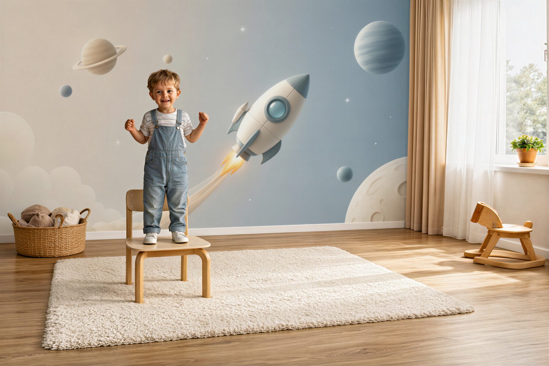 Fototapeta Rakieta leci na planecie?v2345