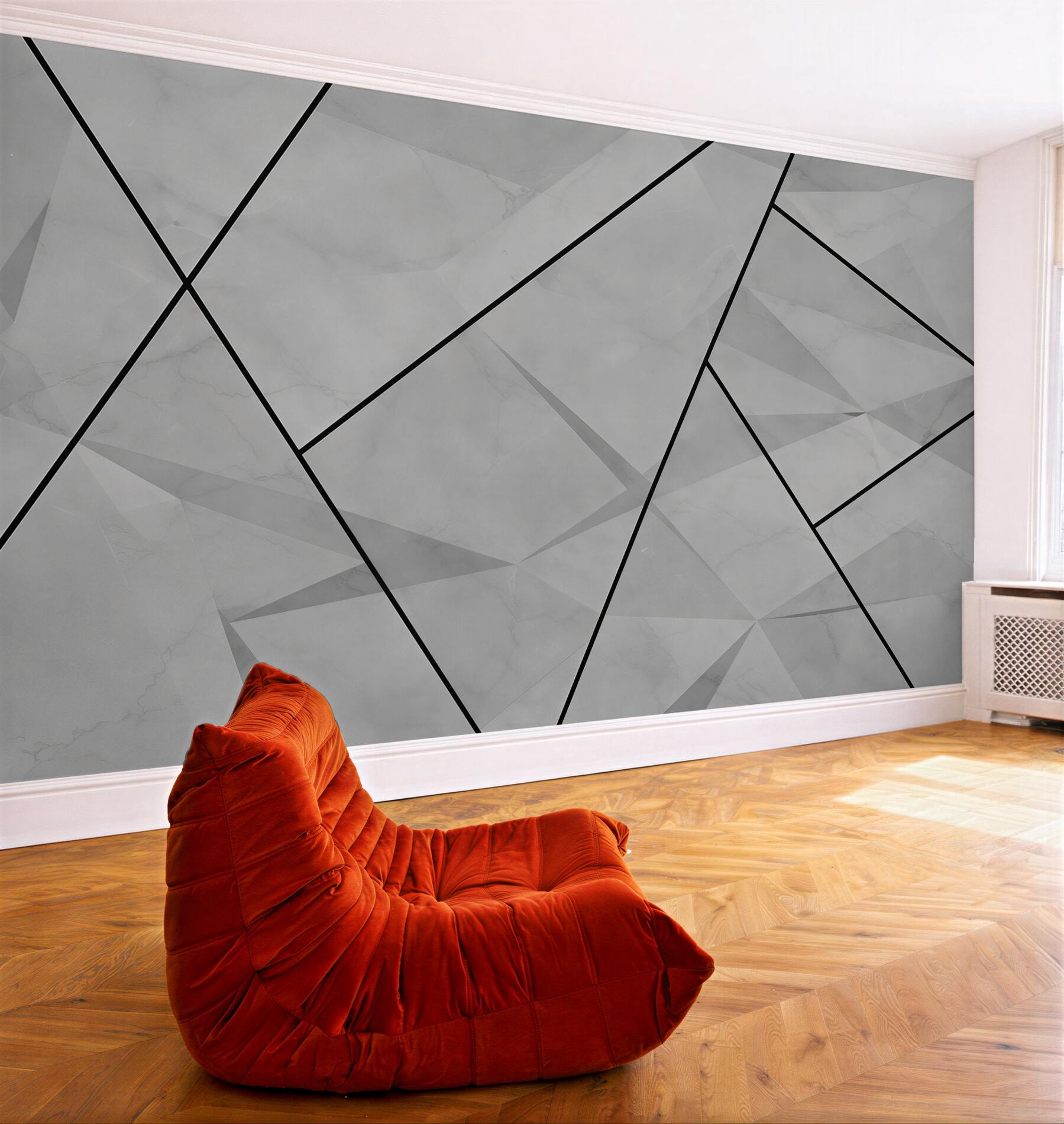Fototapeta geometryczny marmur beżowy ze złotymi liniami nowoczesna?v2345