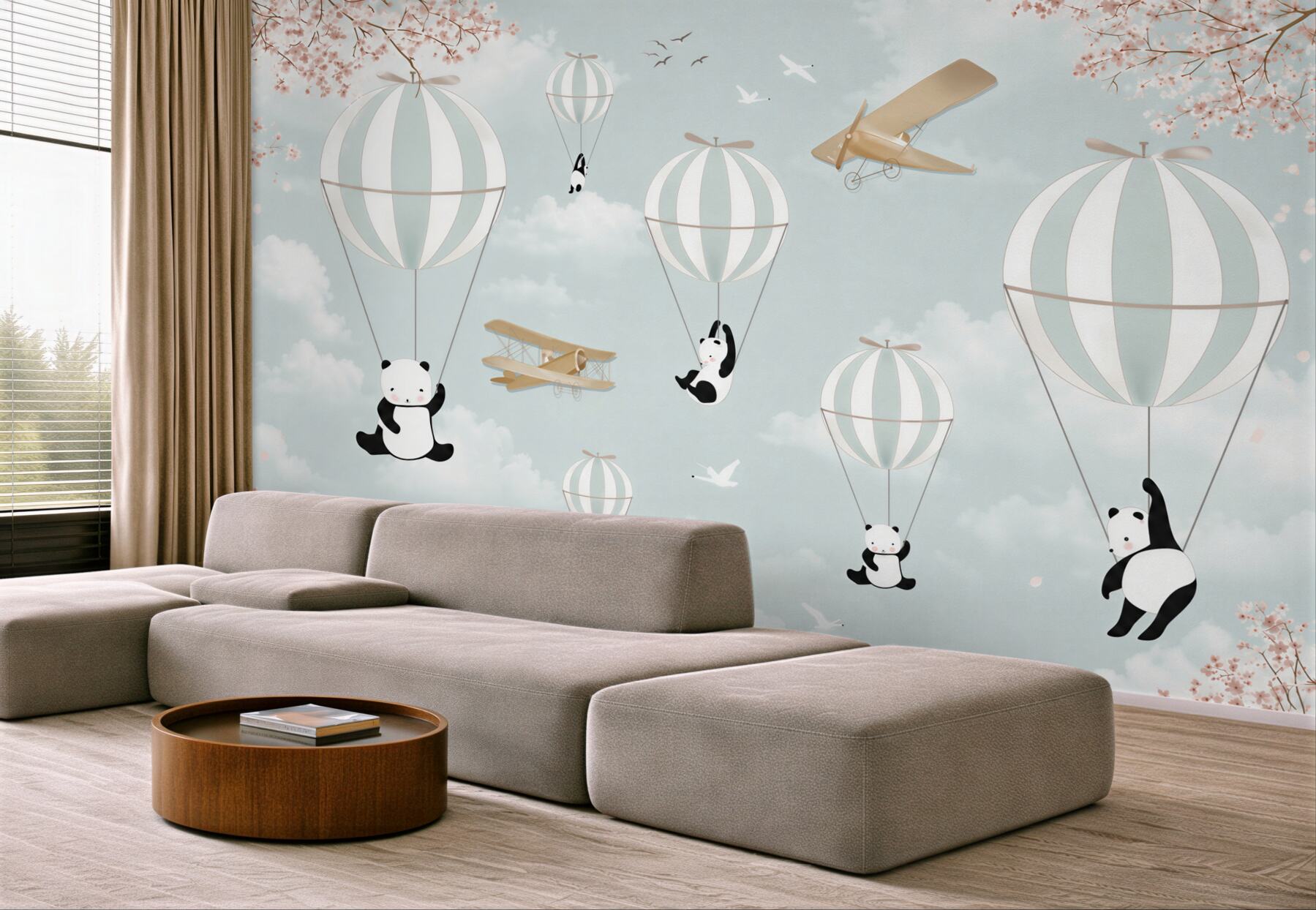 Fototapeta balony i pandy?v2345