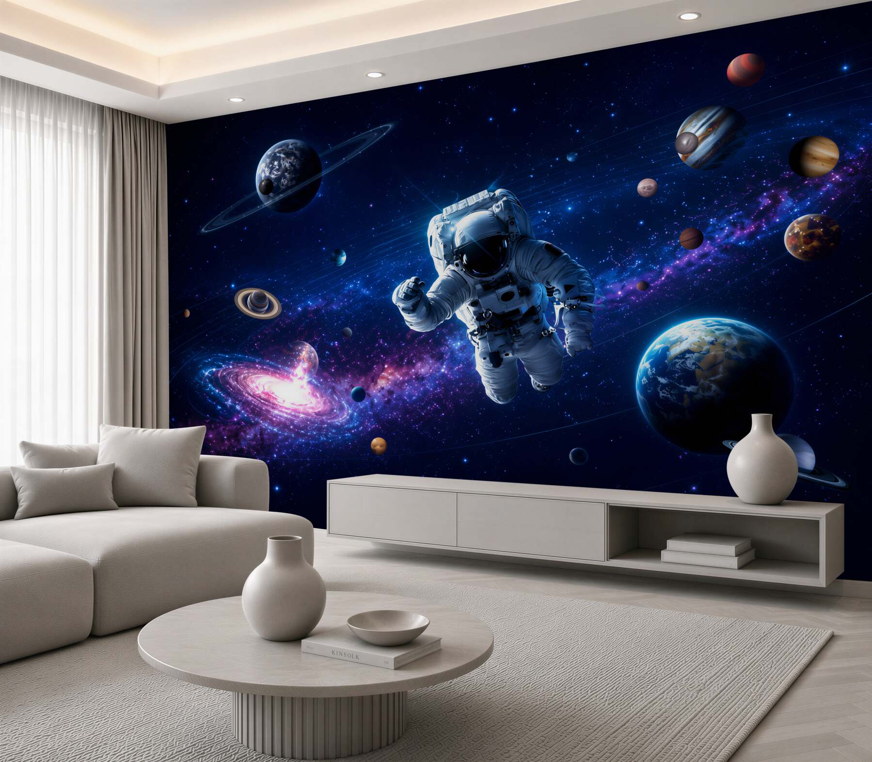 Fototapeta astronauta w kosmosie?v2345