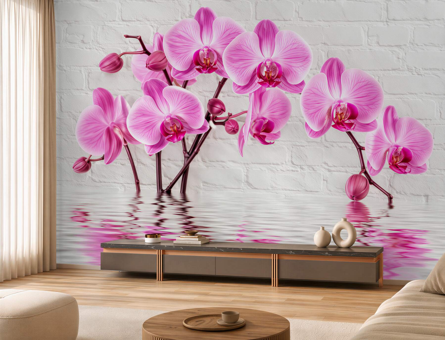 Fototapeta miękkie liliowe orchidee