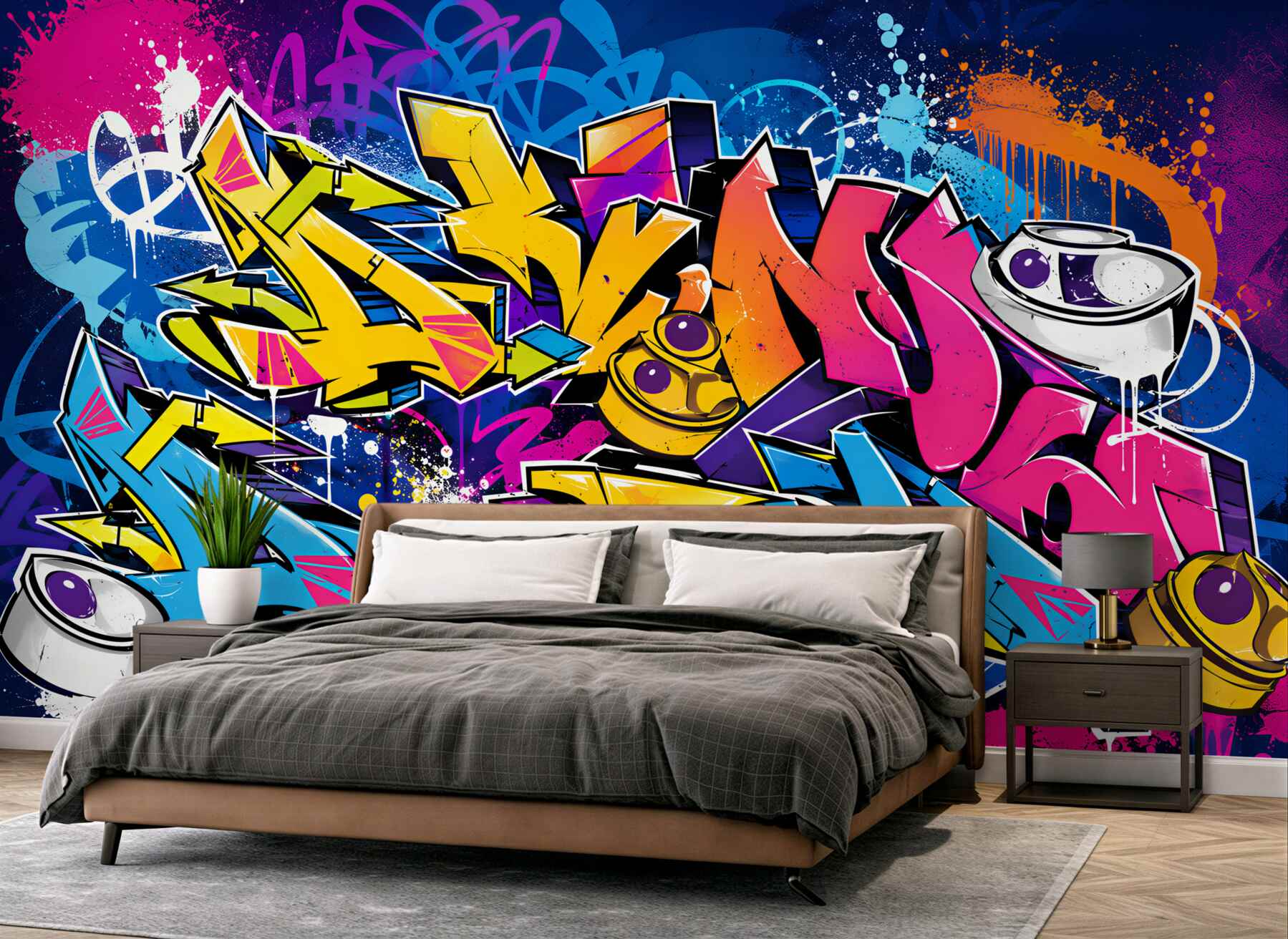 Fototapeta jasne napisy różniące się od tekstu graffiti?v2345