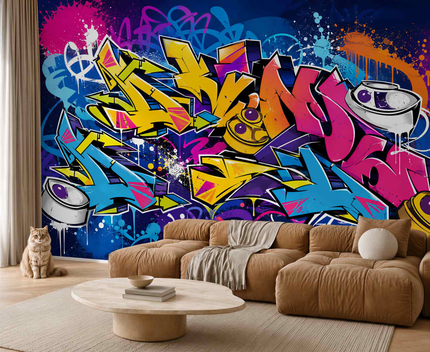 Fototapeta jasne napisy różniące się od tekstu graffiti?v2345