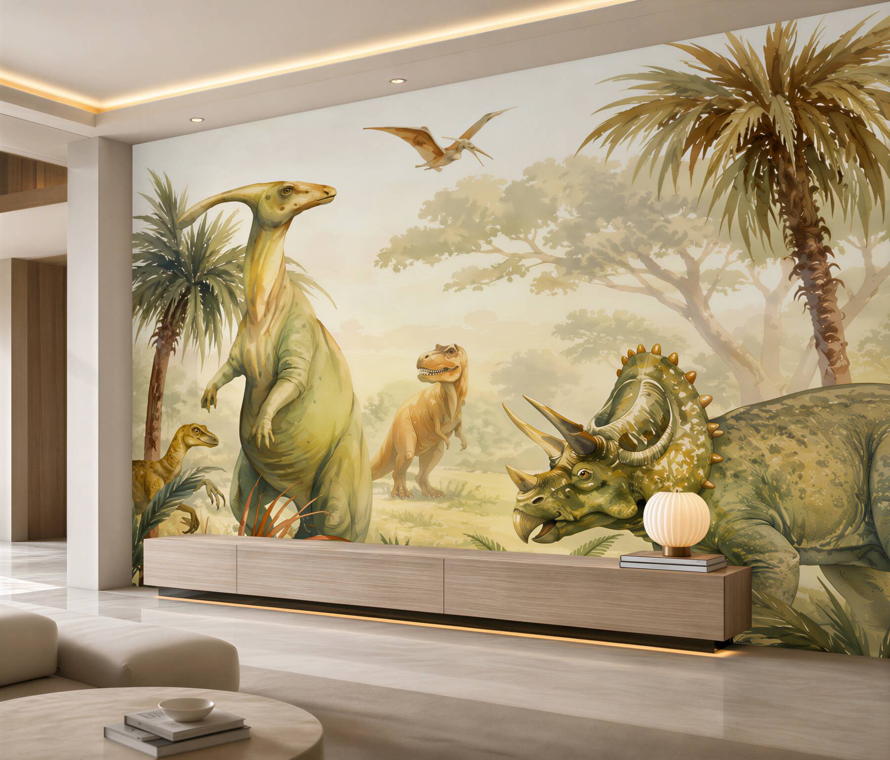 Fototapeta świat dinozaurów