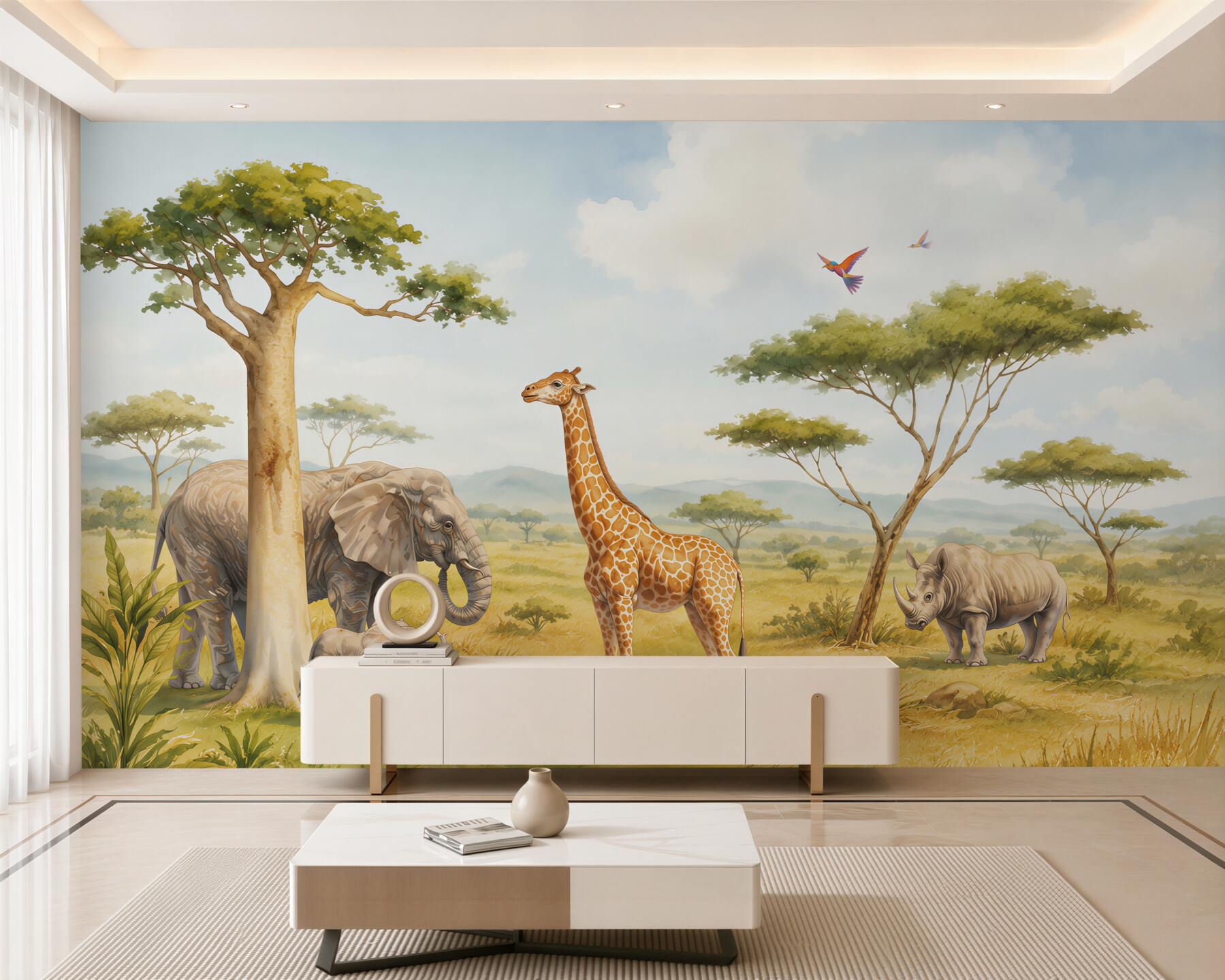 Fototapeta Afrykańskie zwierzęta na safari