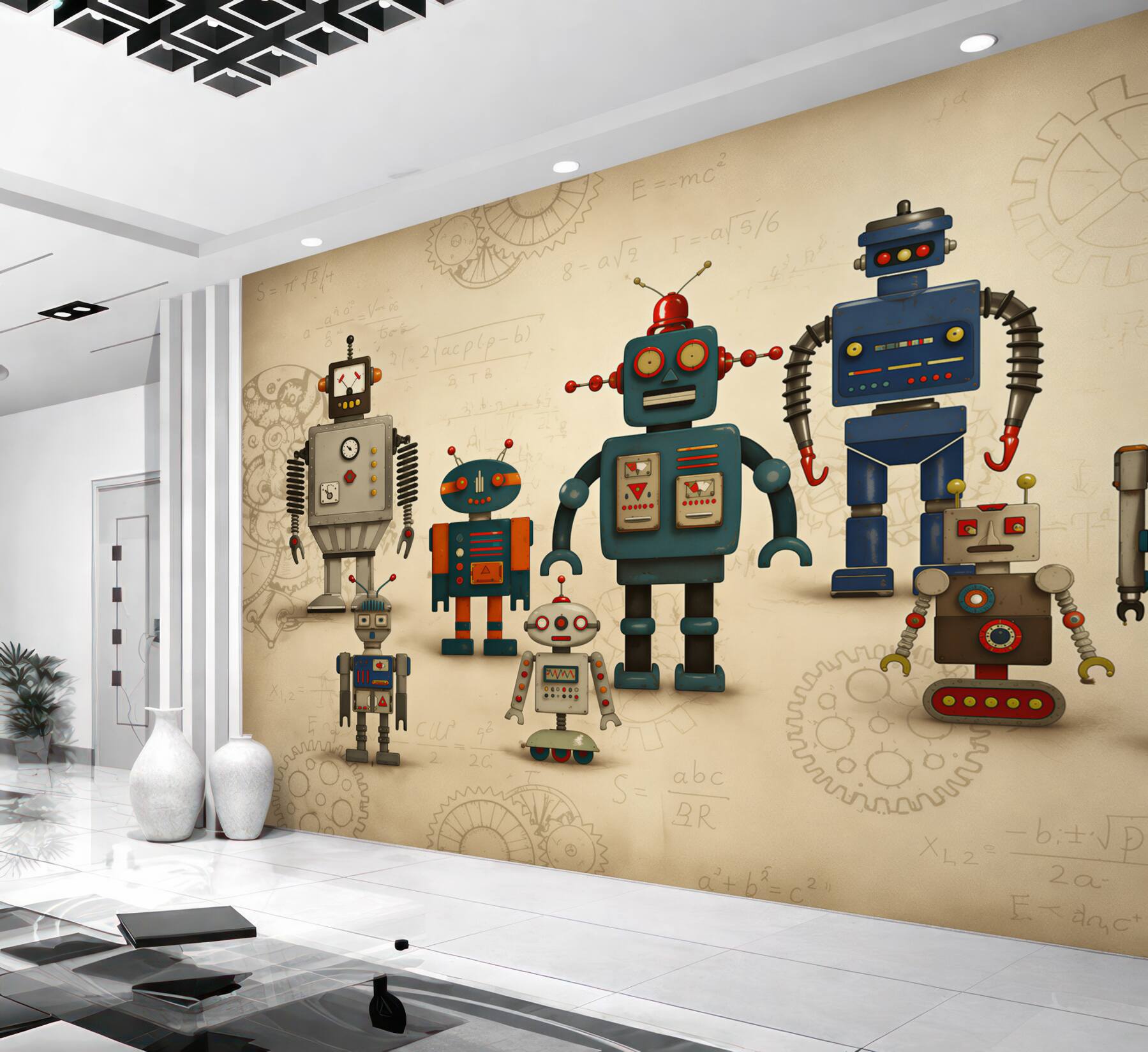 Fototapeta Roboty w pokoju dziecinnym