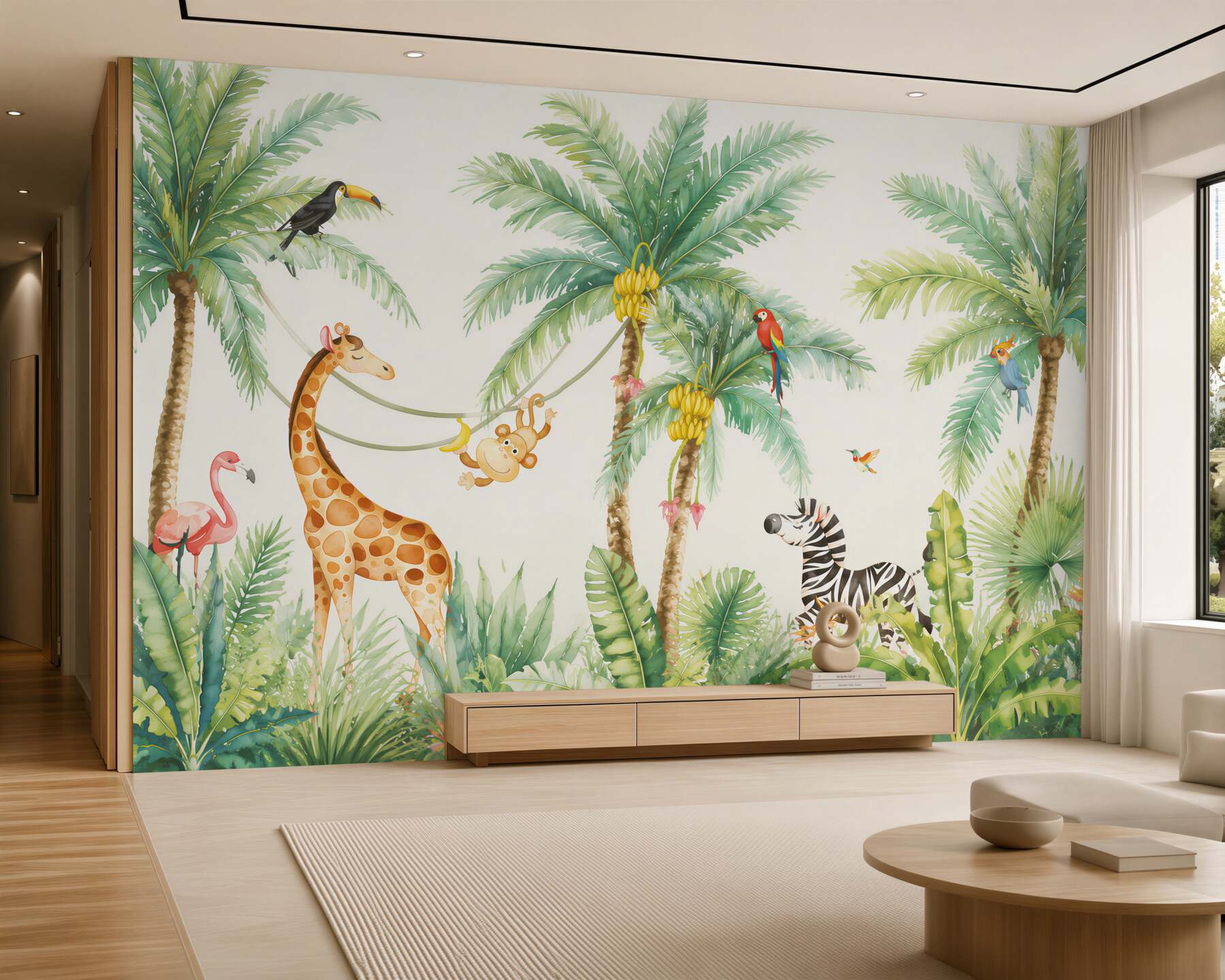 Fototapeta żyrafa, giraffidae i Tapeta