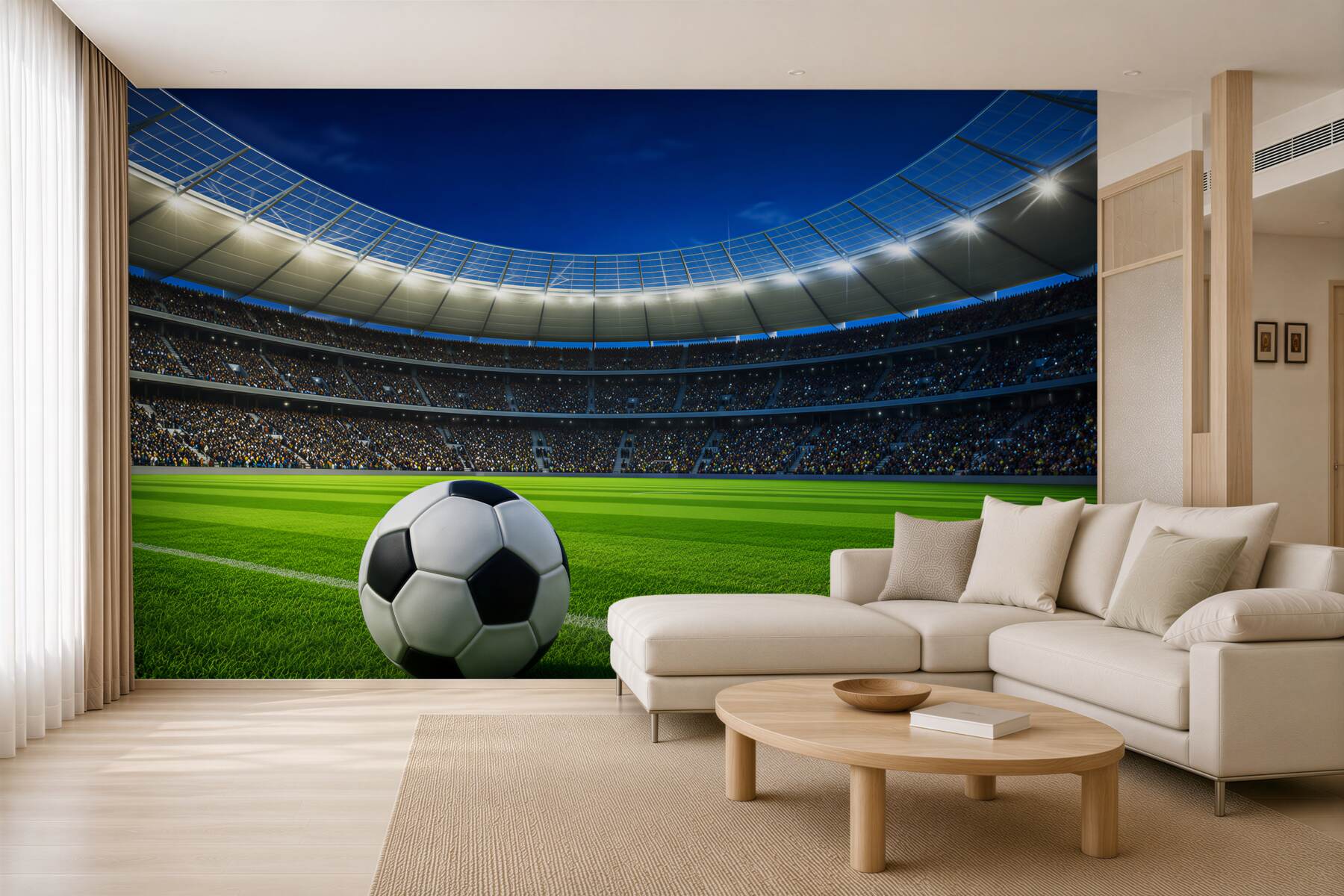 Fototapeta Piłka nożna na boisku areny?v2345
