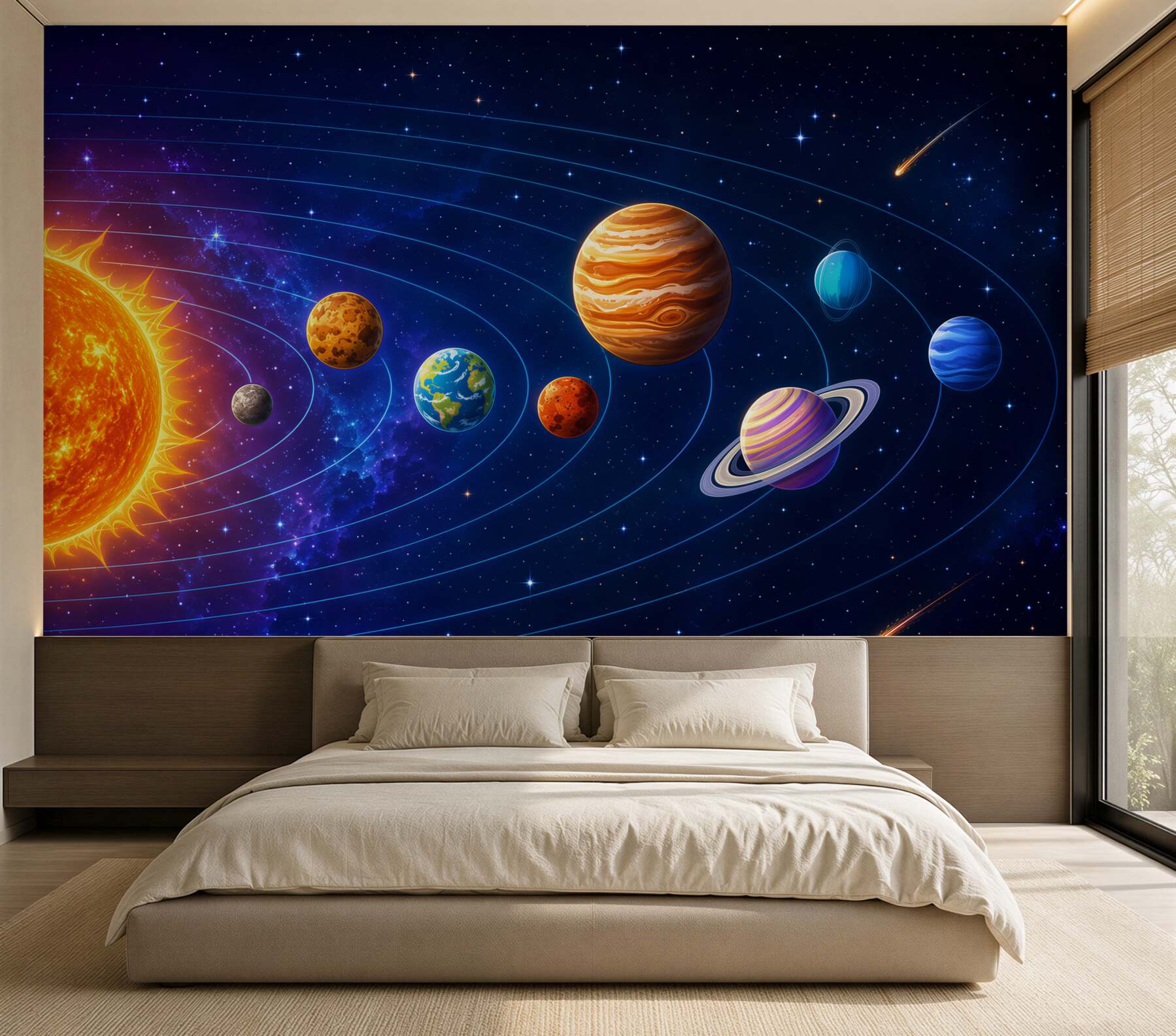 Fototapeta Kolejność planet we wszechświecie
