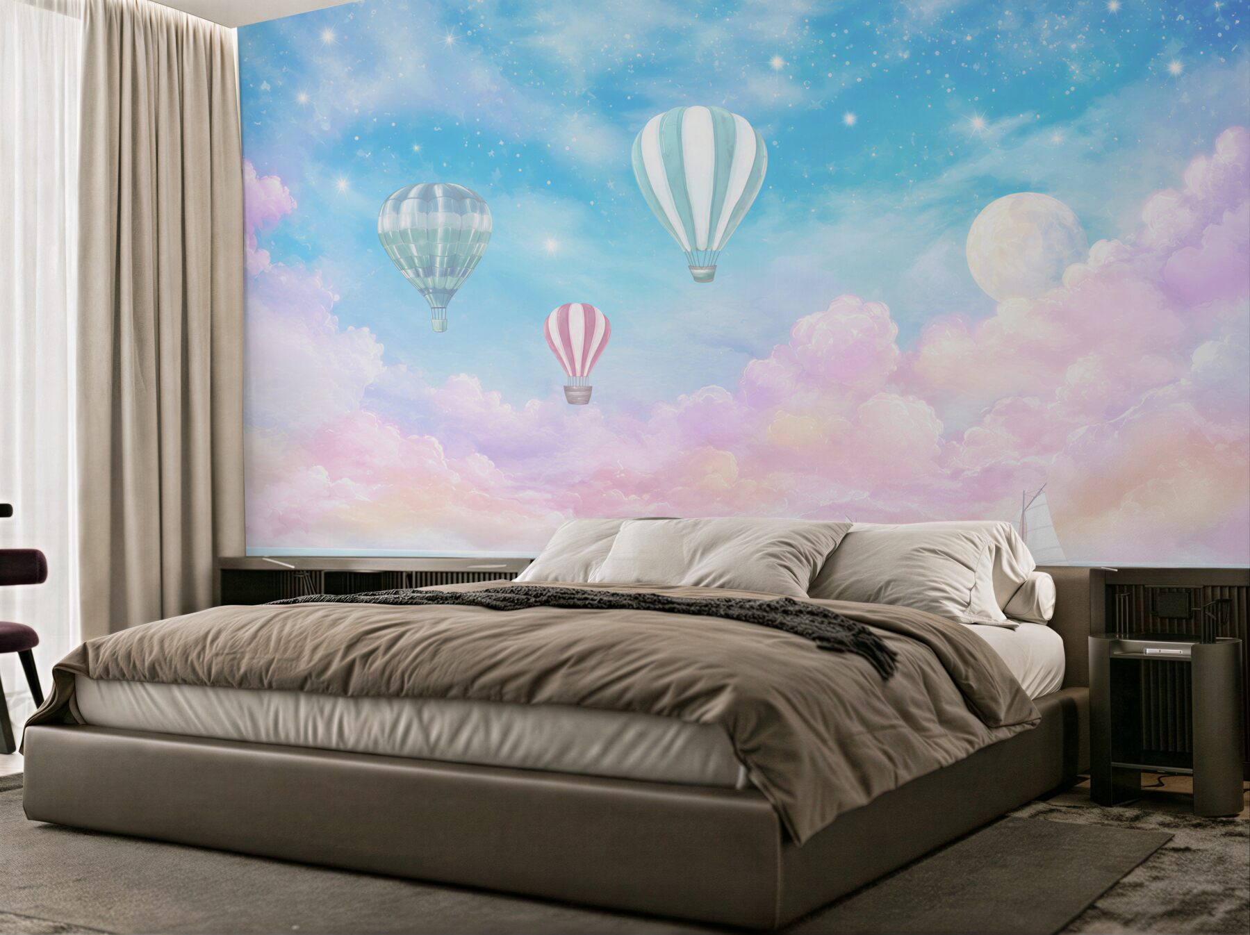 Fototapeta Balony nad jachtami?v2345