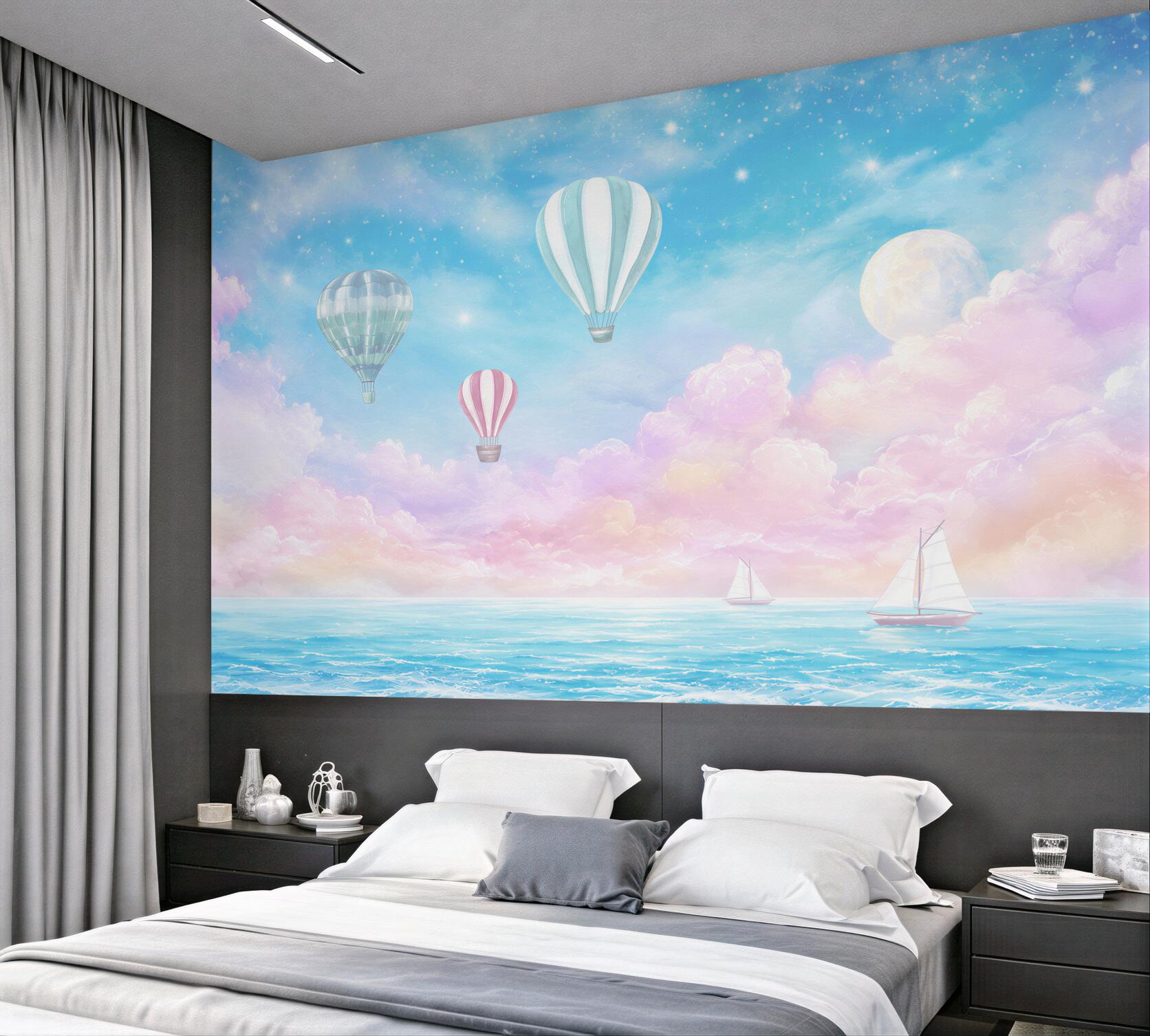 Fototapeta Balony nad jachtami?v2345