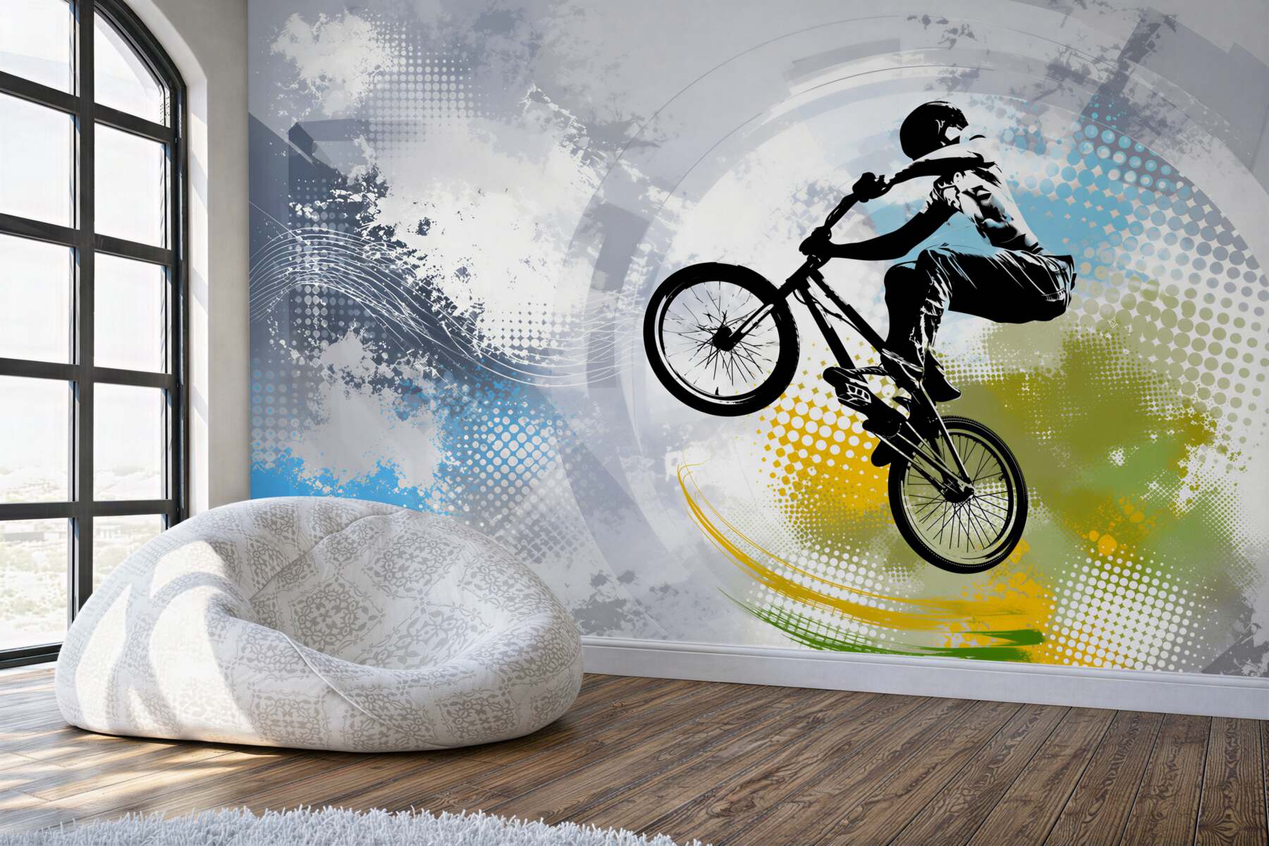 Fototapeta Graffiti motocyklisty?v2345