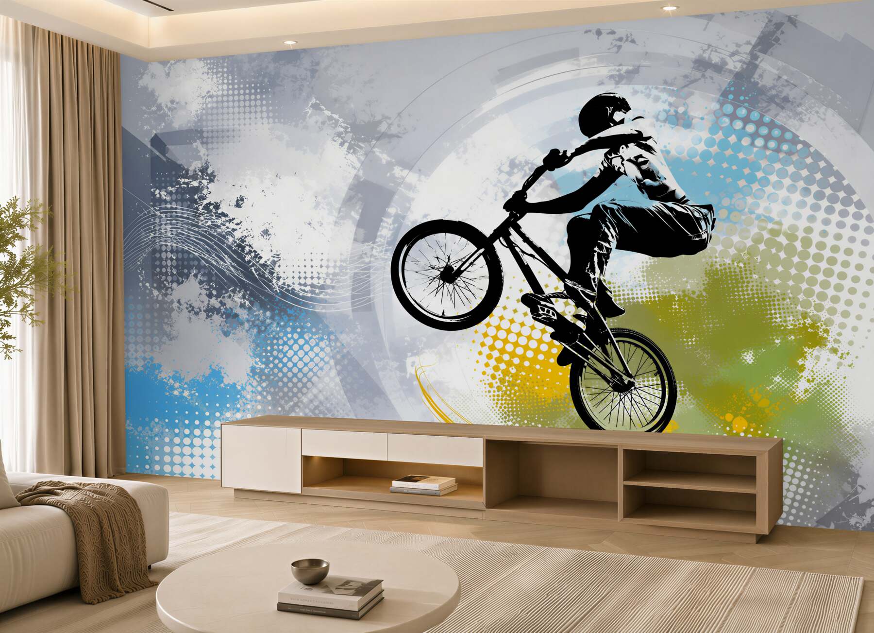 Fototapeta Graffiti motocyklisty?v2345
