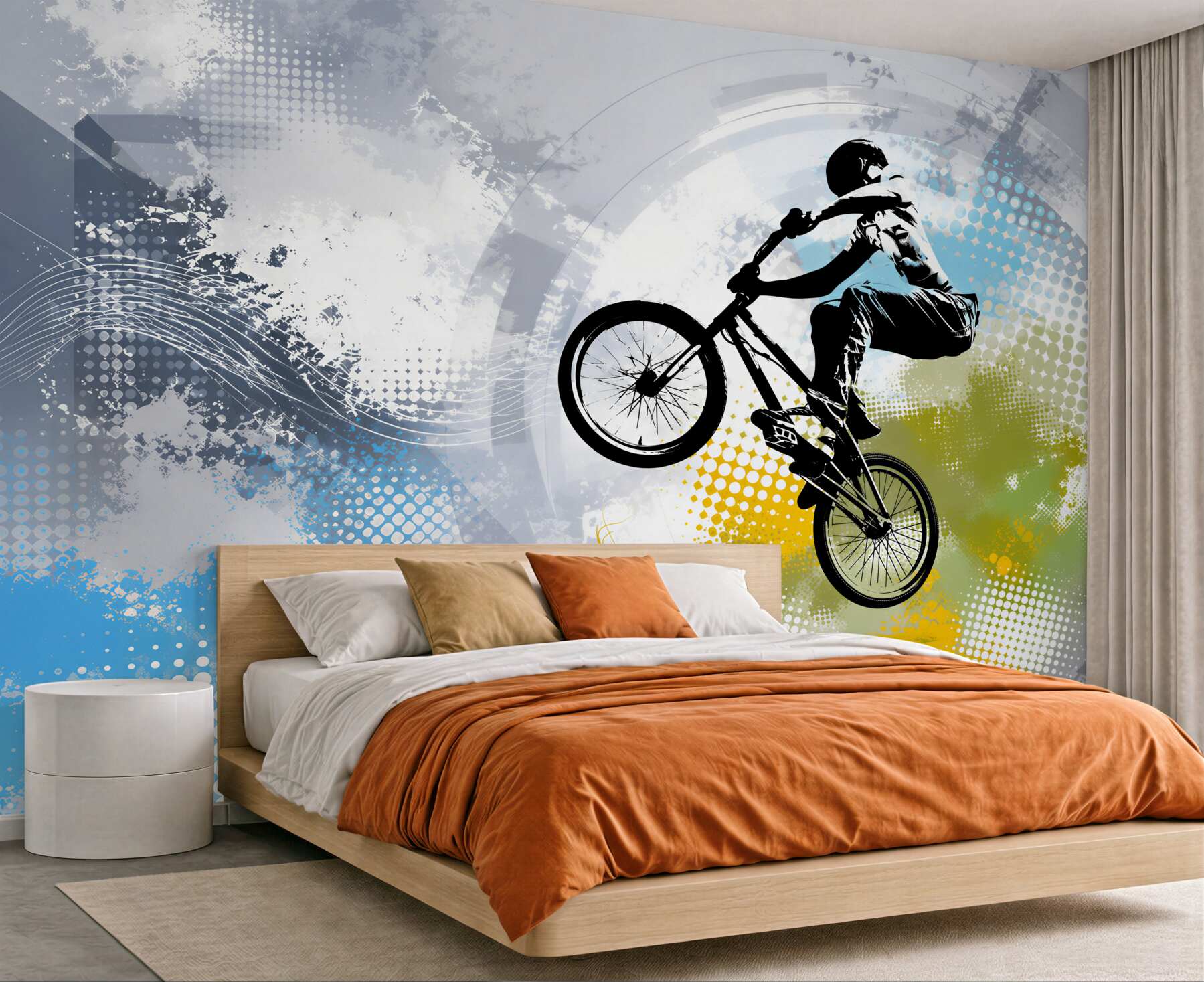 Fototapeta Graffiti motocyklisty