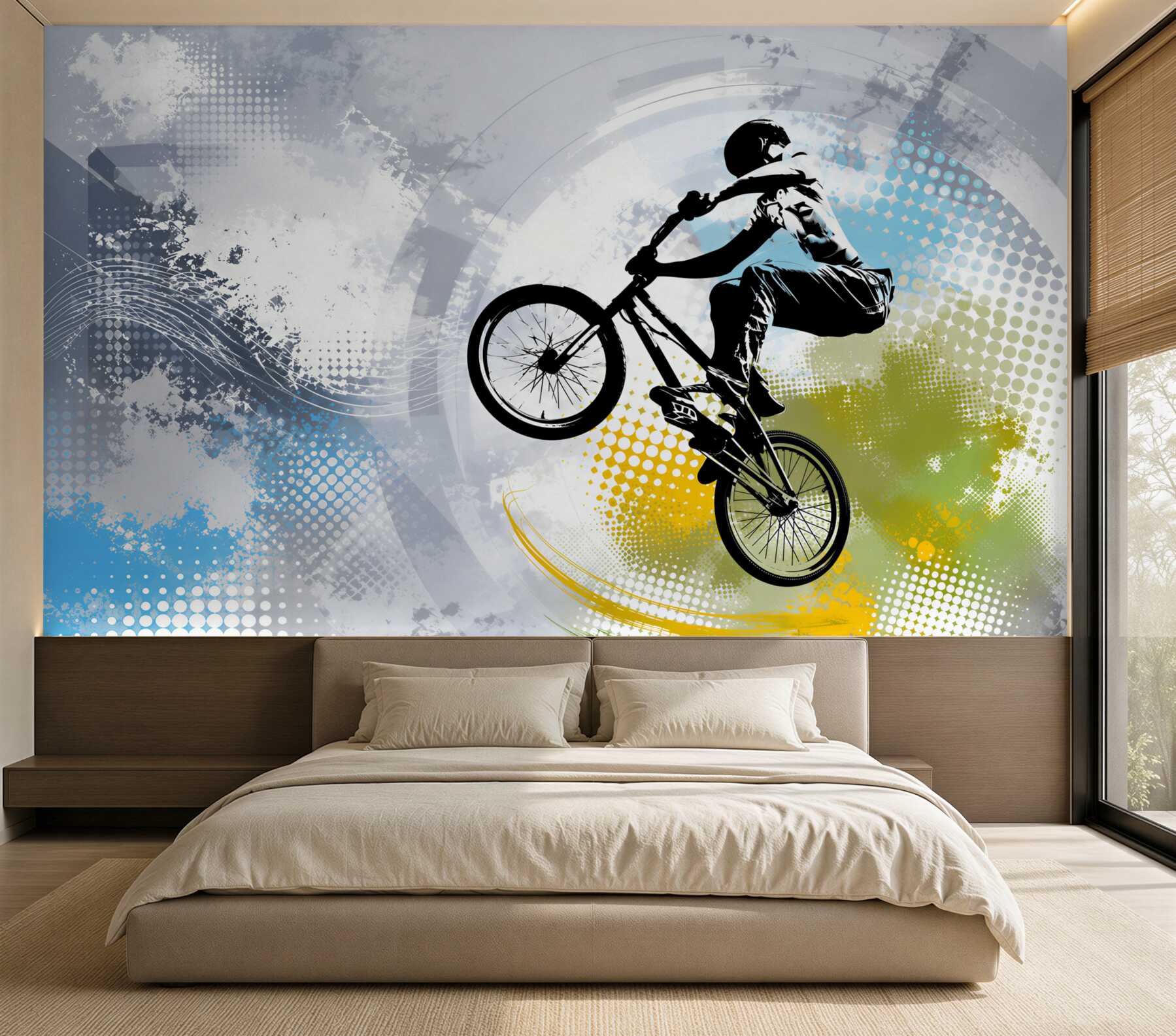 Fototapeta Graffiti motocyklisty?v2345