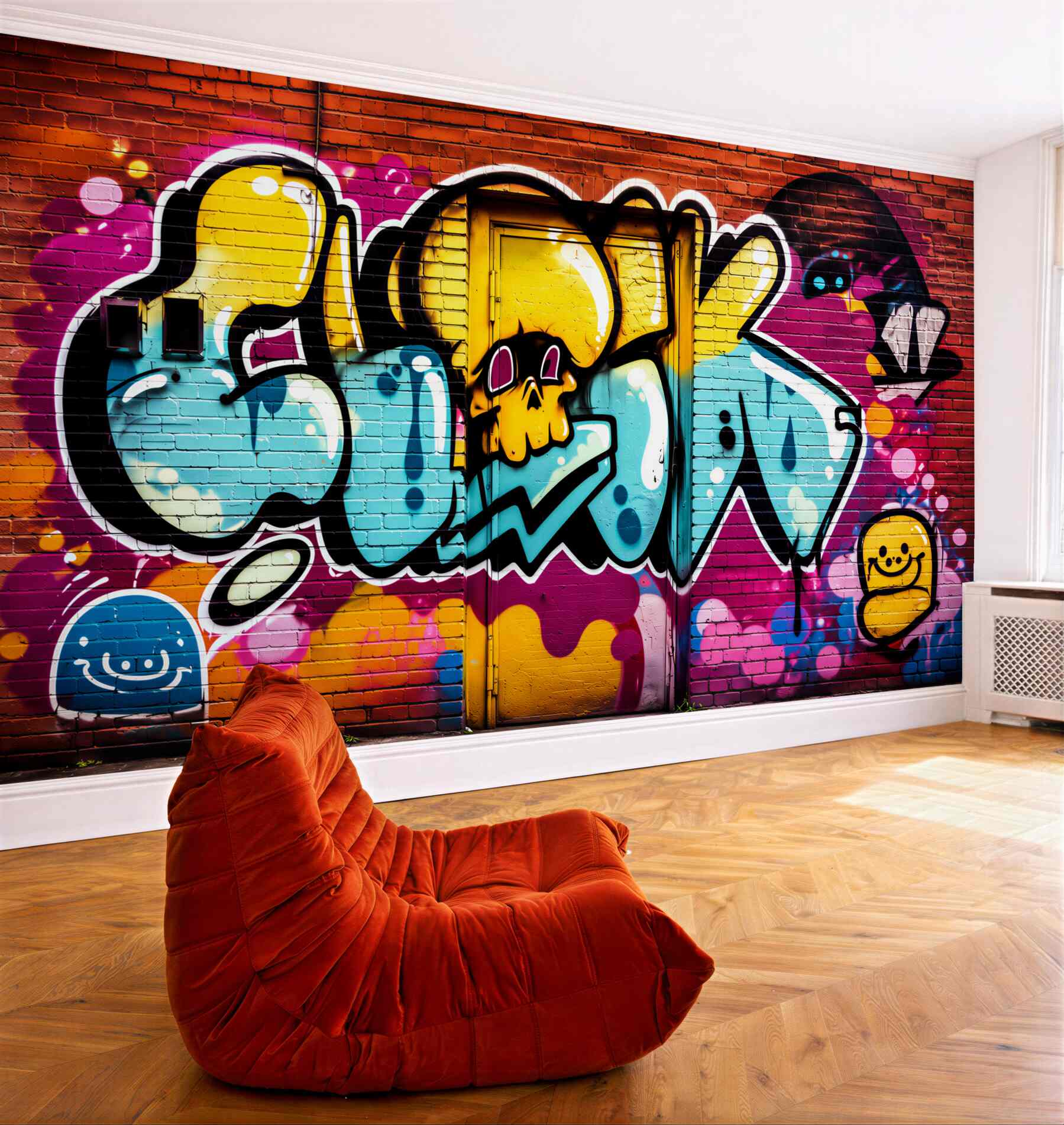 Fototapeta Jasny napis graffiti