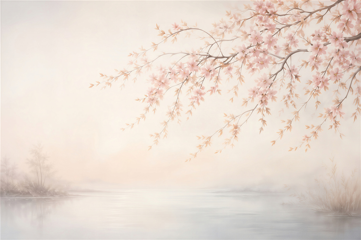Fototapeta Romantyczne Kwiaty Sakura