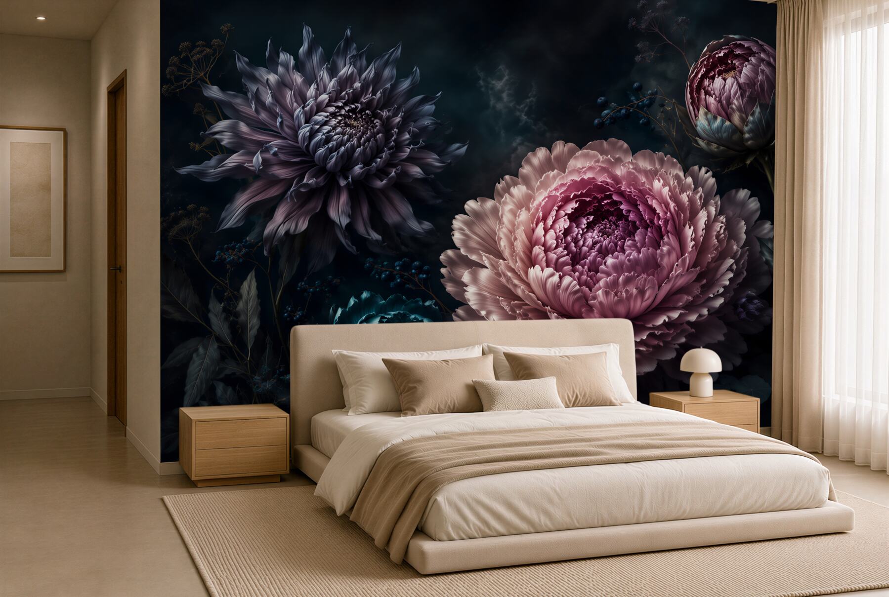 Fototapeta Ciemne Peonie Elegancji?v2345