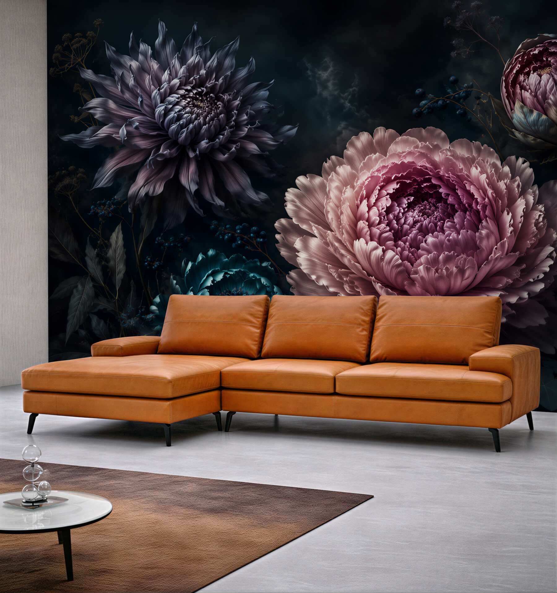 Fototapeta Ciemne Peonie Elegancji?v2345