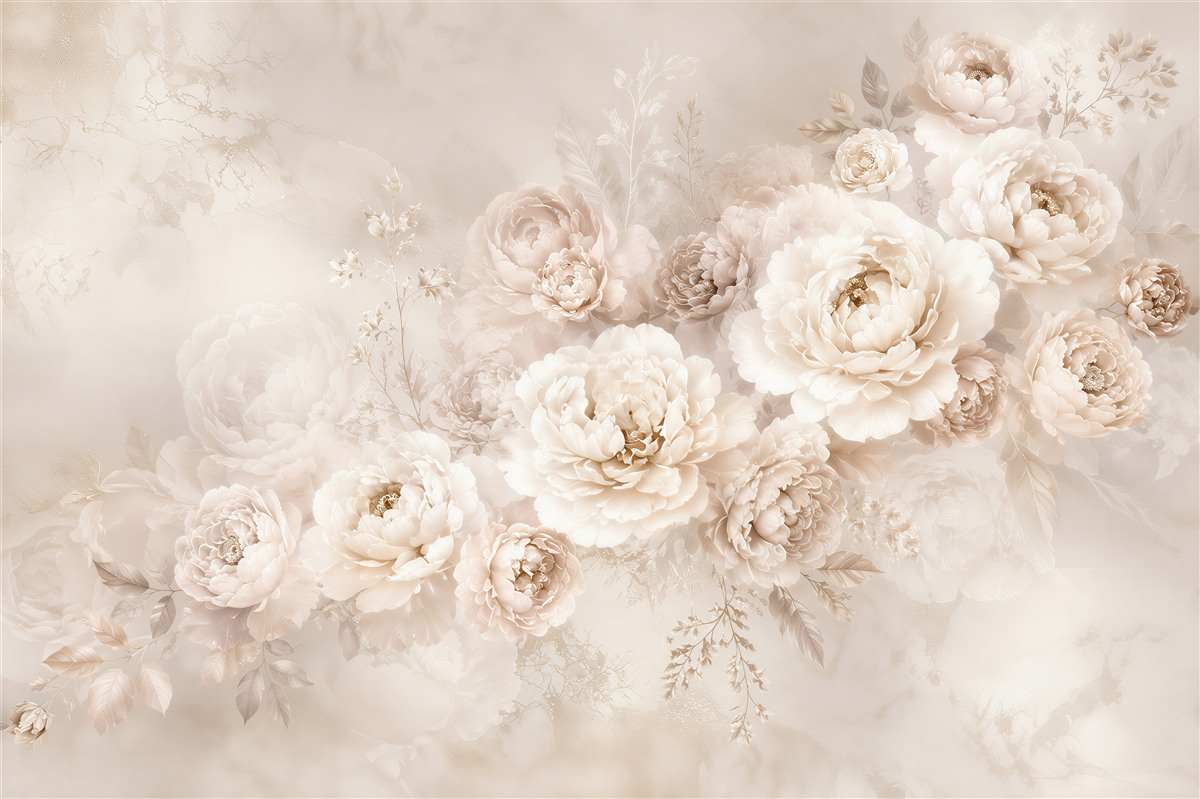 Fototapeta Fototapeta Eleganckie Peonie w Pastelowej Tonacji