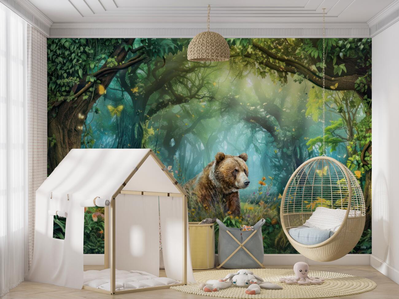 Fototapeta Niedźwiedź w lesie