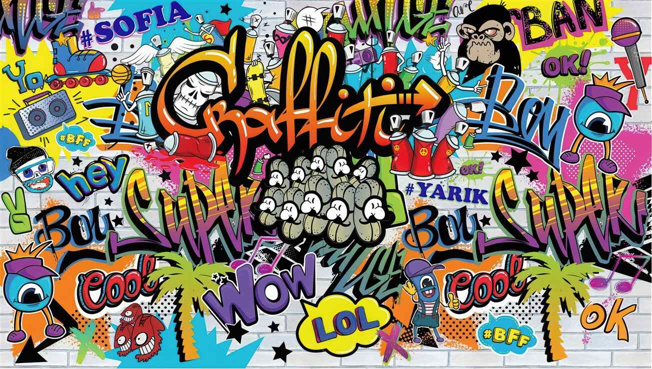 Fototapeta Kolorowe graffiti