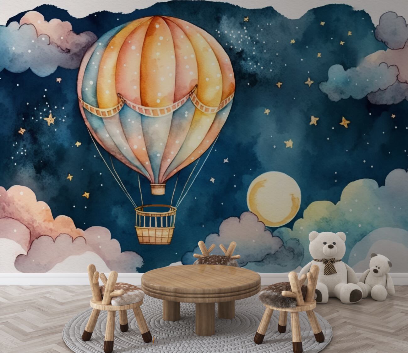 Fototapeta Balon i gwiaździste niebo