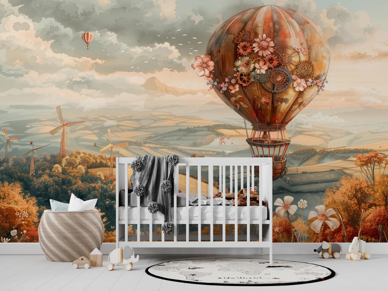 Fototapeta Balon leci nad pola