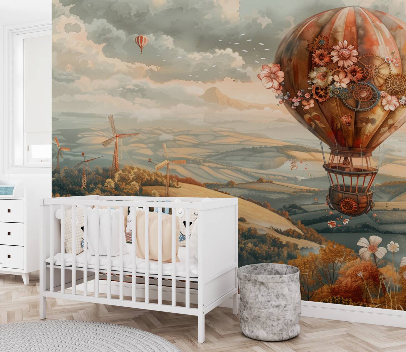 Fototapeta Balon leci nad pola