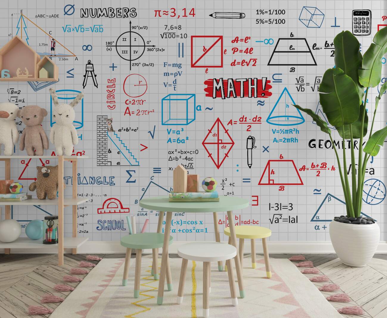 Fototapeta Równania geometryczne