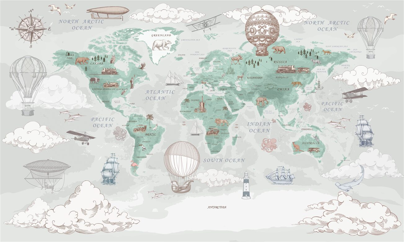 Fototapeta Mapa transportu