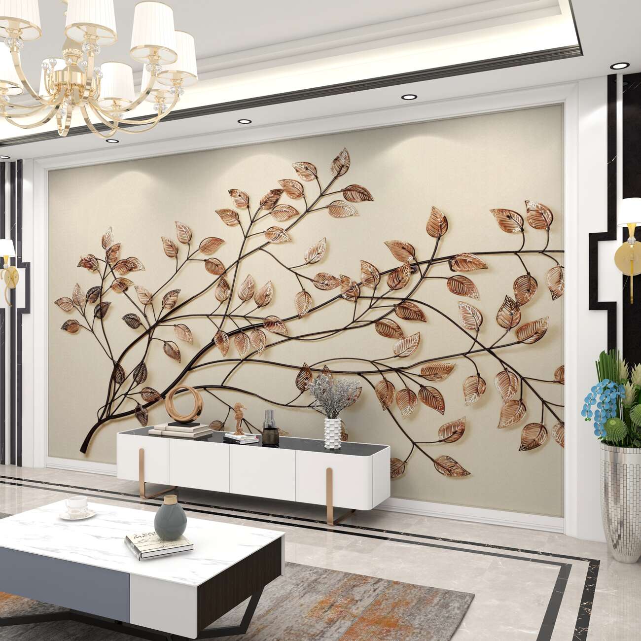Fototapeta Autumn Glass Branch