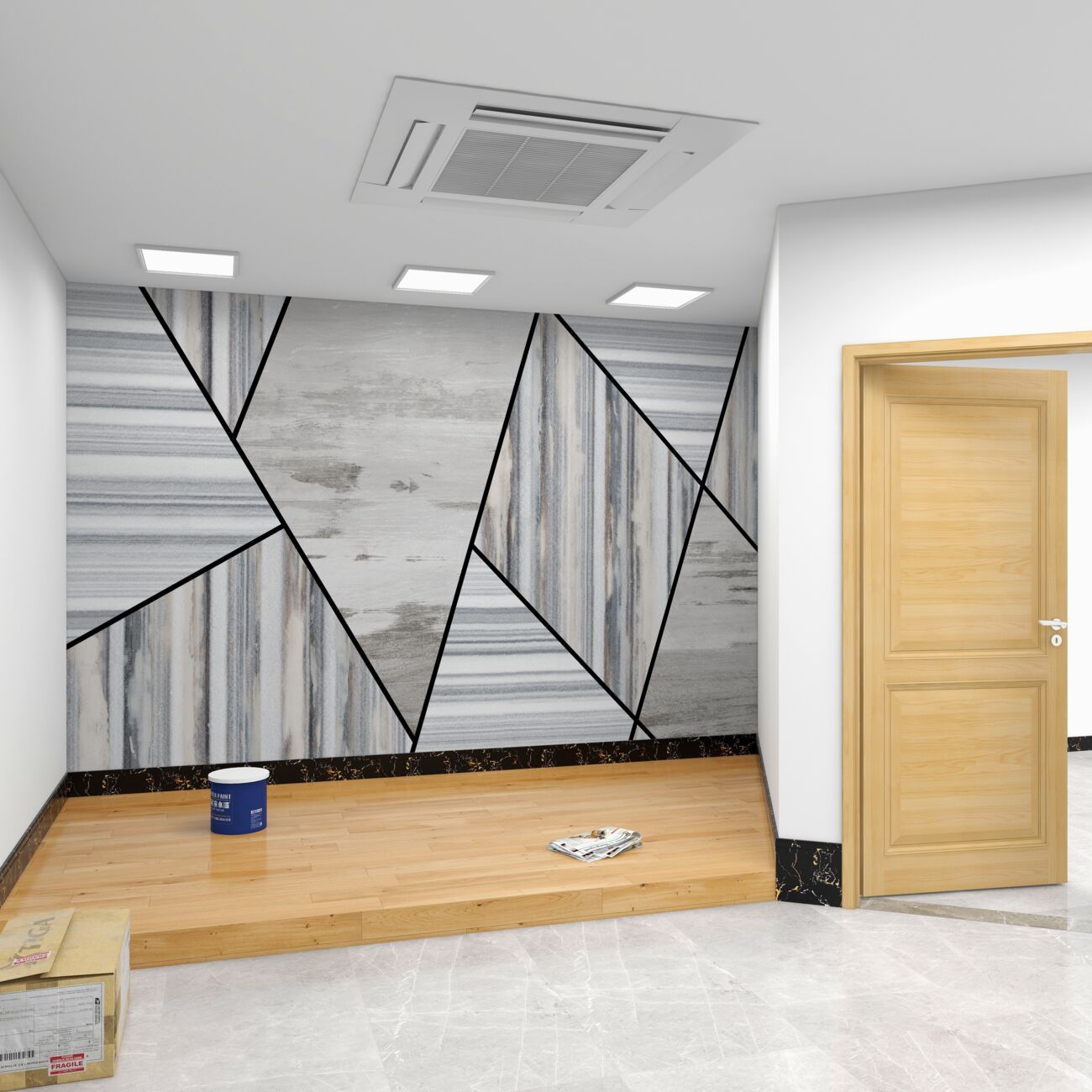 Fototapeta Marmur z geometrią