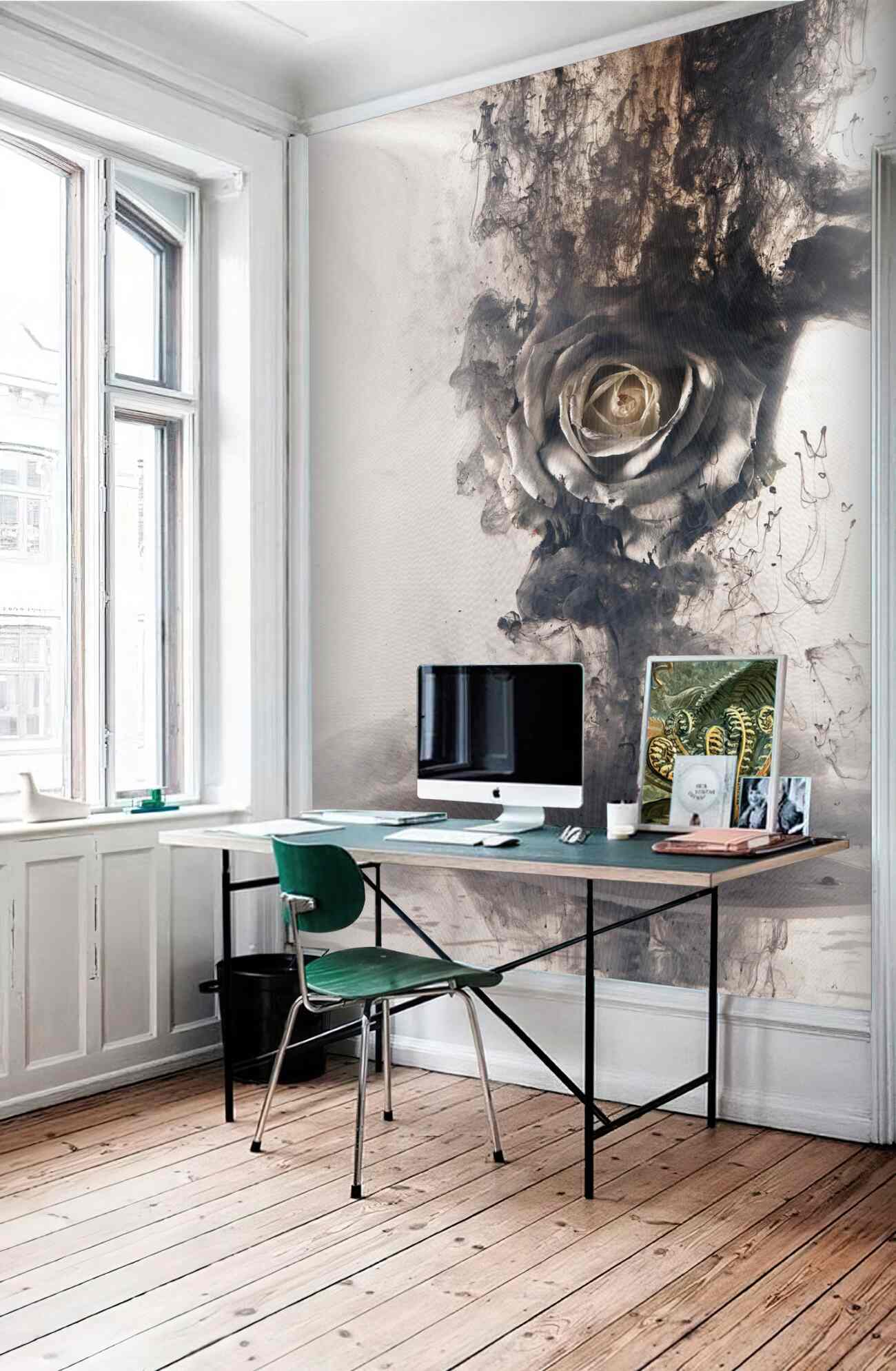 Fototapeta Bank rośnie abstrakcja dymu i wody