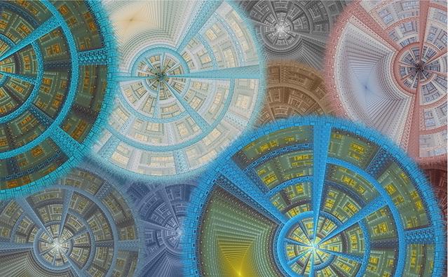 Fototapeta geometryczne obwody